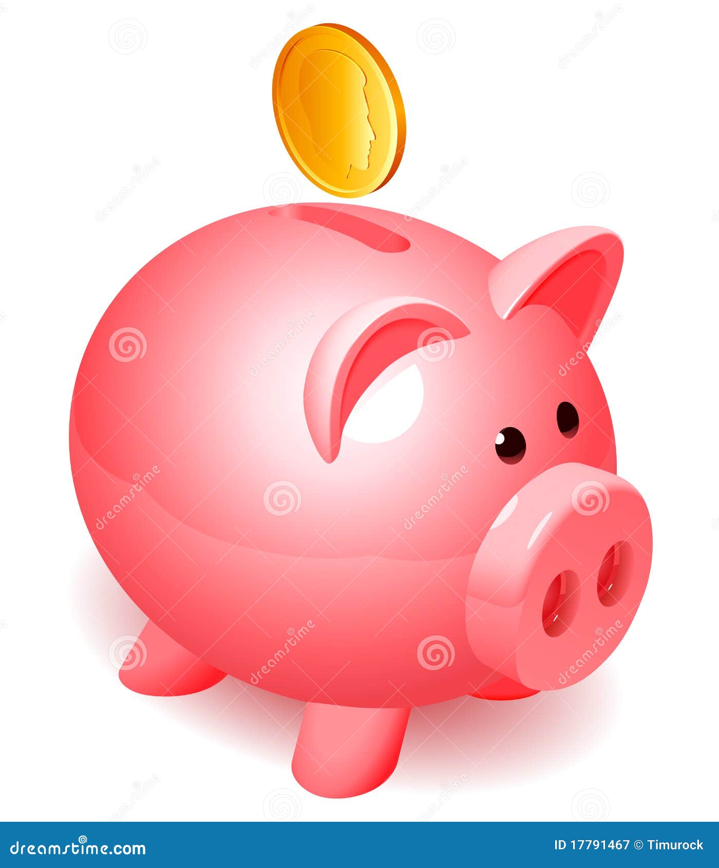 Piggy bank. stock vector. Illustration of coin, animal 17791467