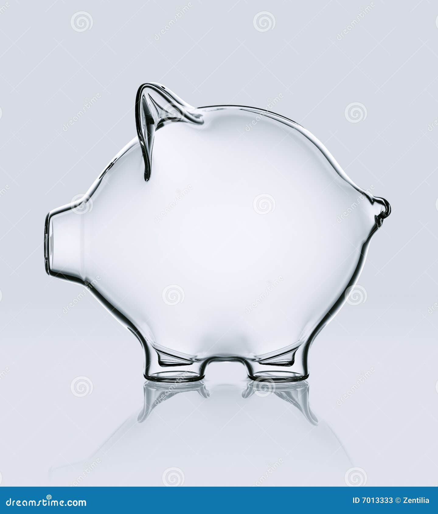 piggy bank in glass