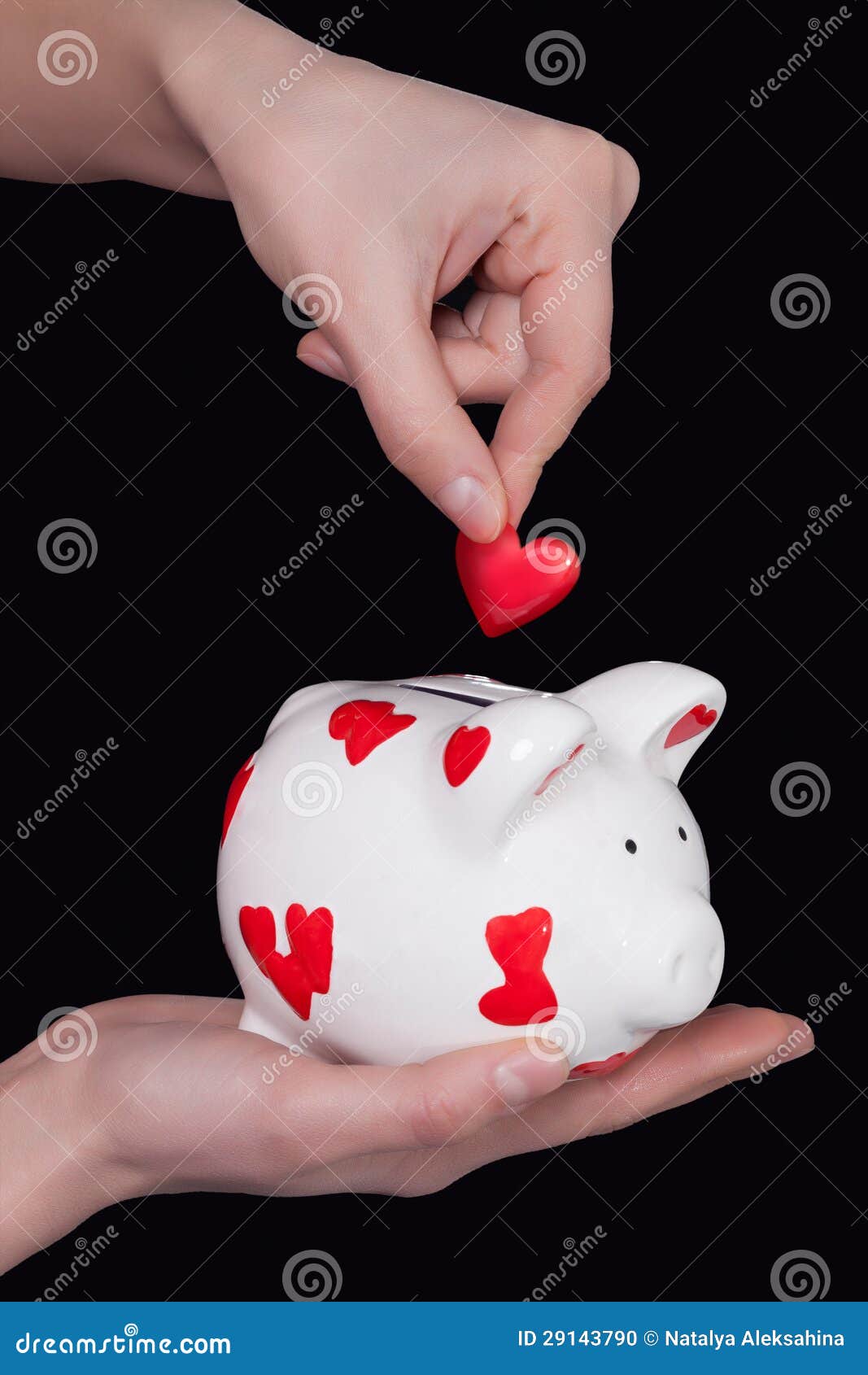 Piggy bank and heart stock photo. Image of savings, heartbreaker 29143790