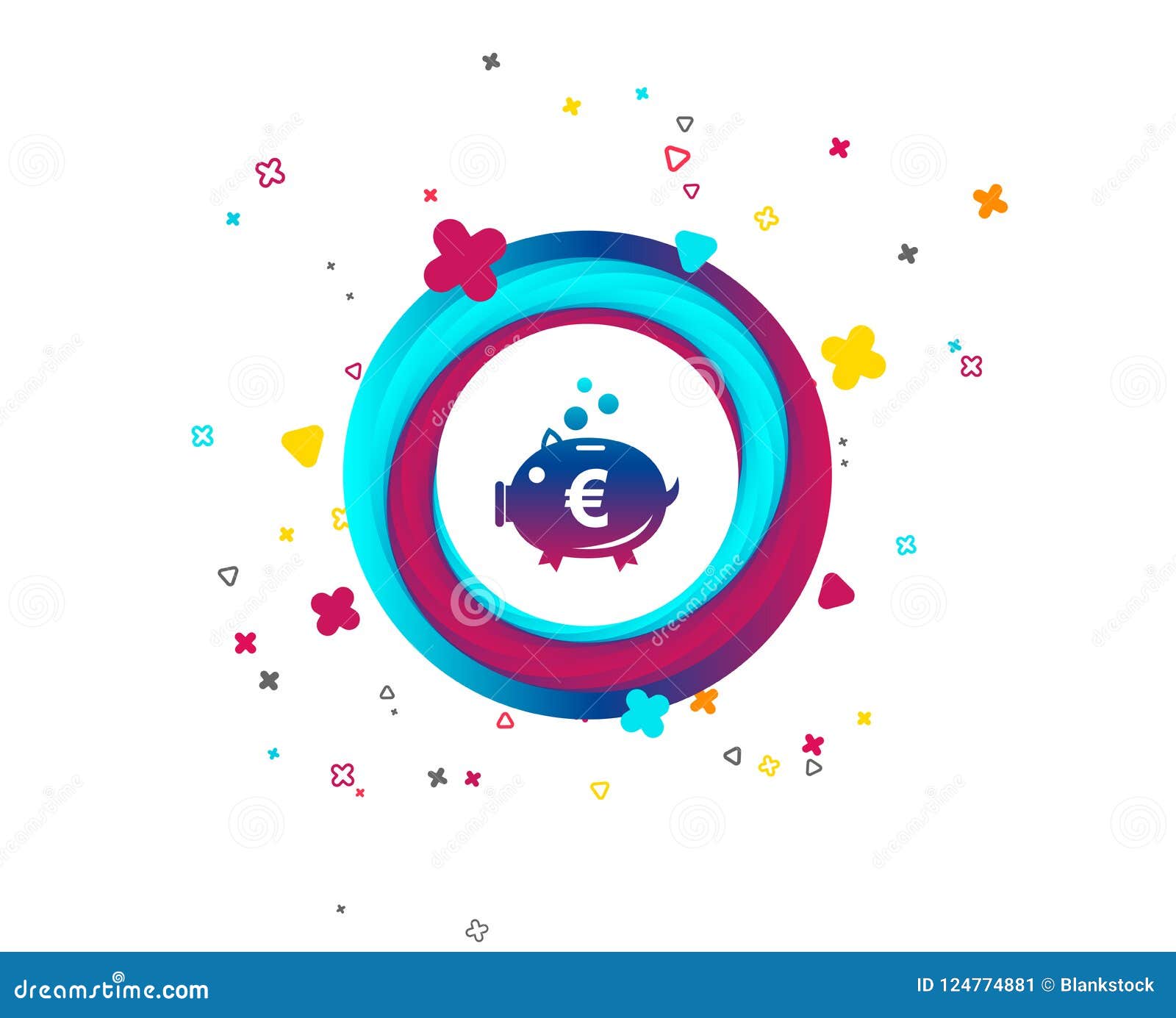 Piggy Bank Sign Icon Moneybox Symbol Stock Vector - 