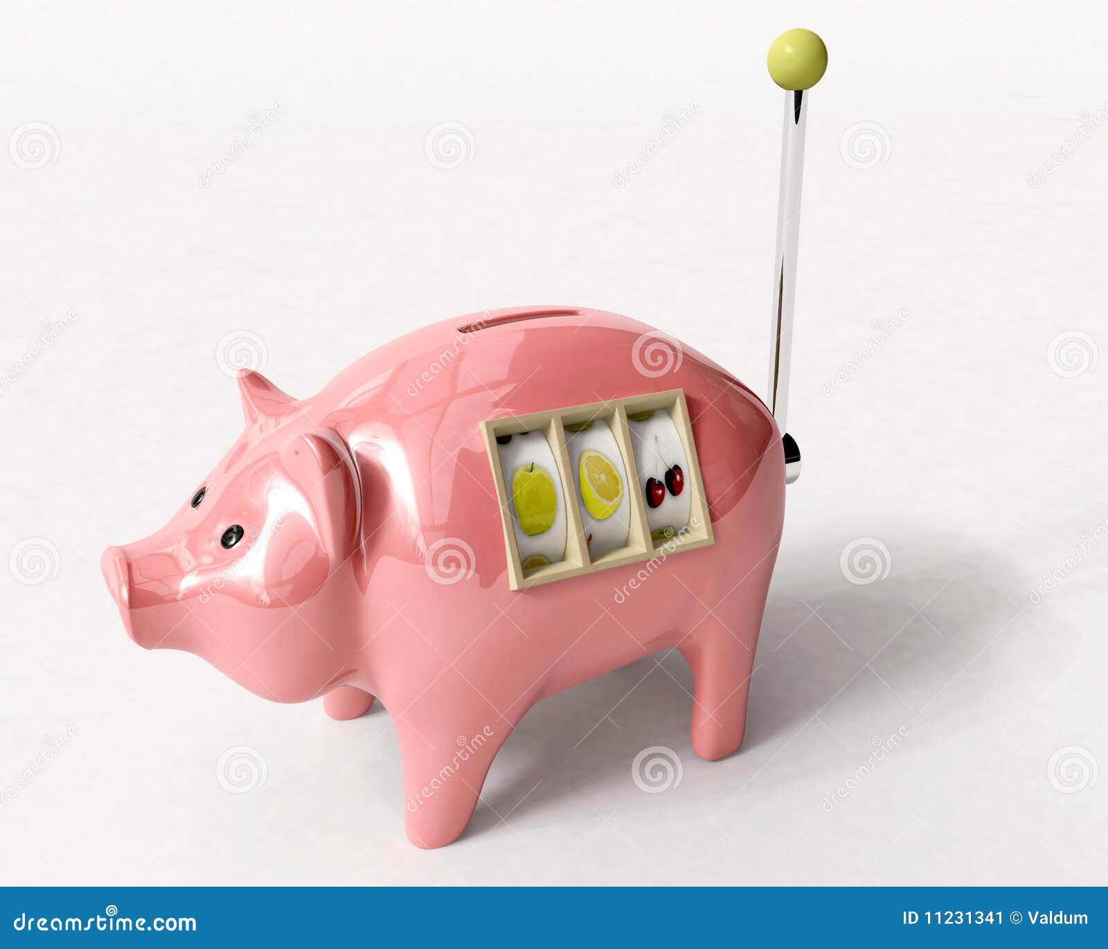 Slot machine piggy bank
