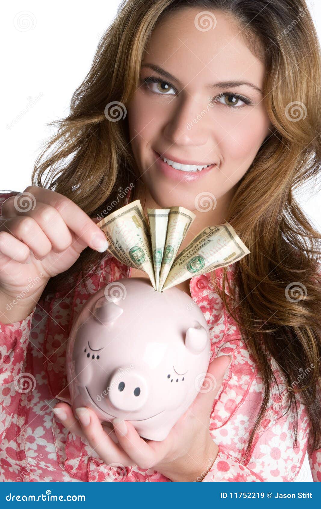 Piggy Bank Woman stock image. Image of business, businesswomen 11752219