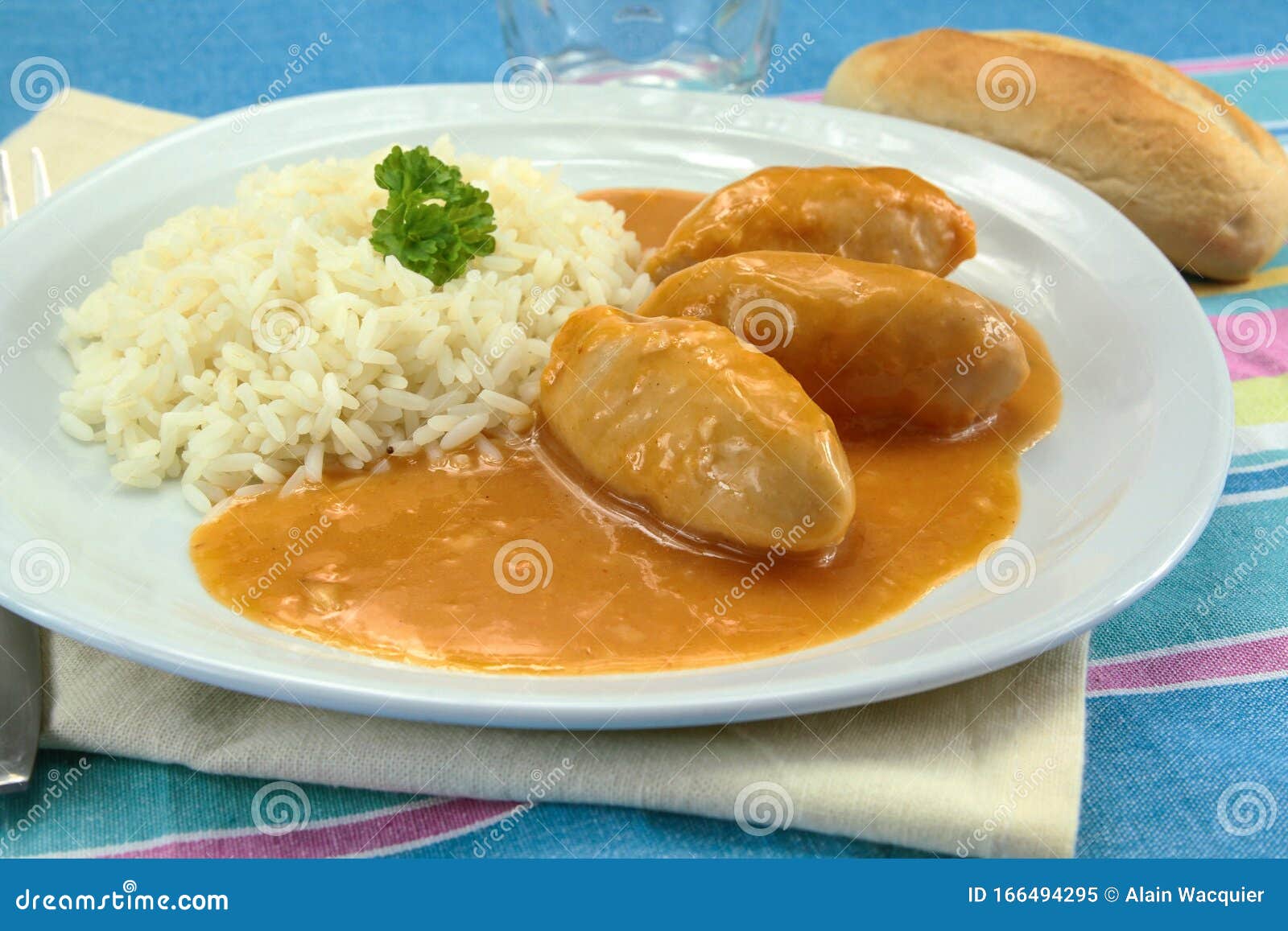 Pike Dumplings with Nantua Sauce Stock Image - Image of health, plate ...