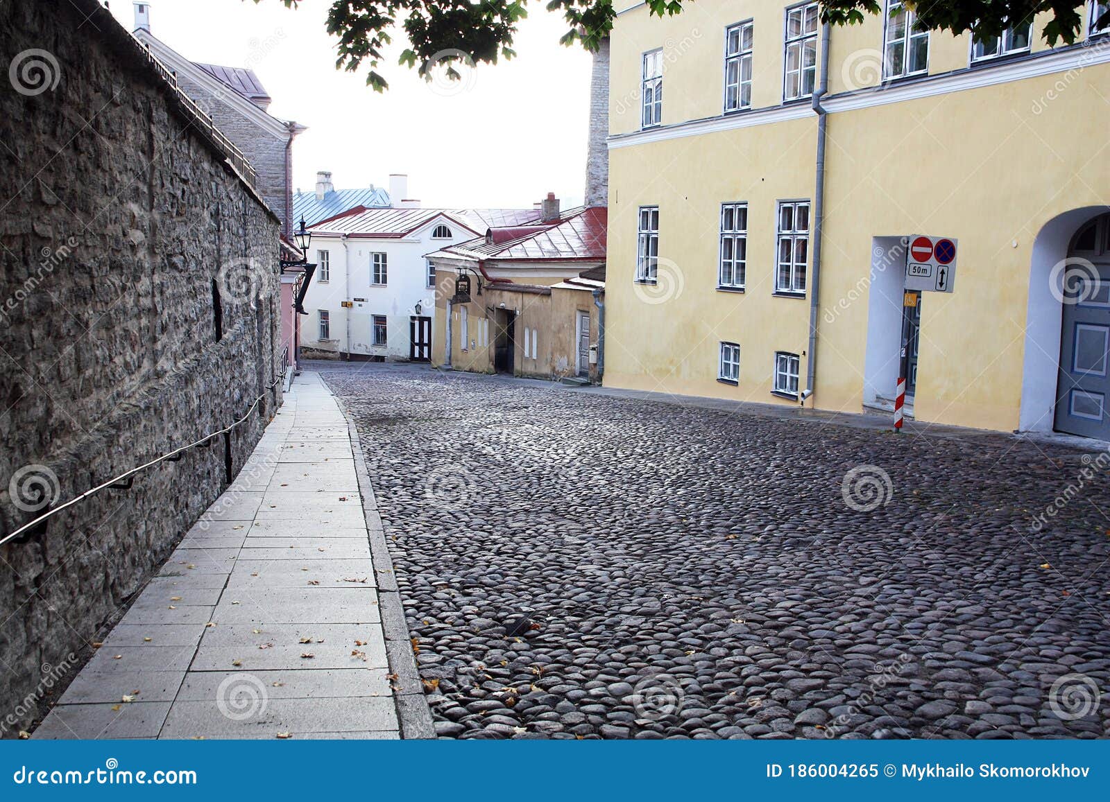 pikk street is streets of old tallinn (estonia)