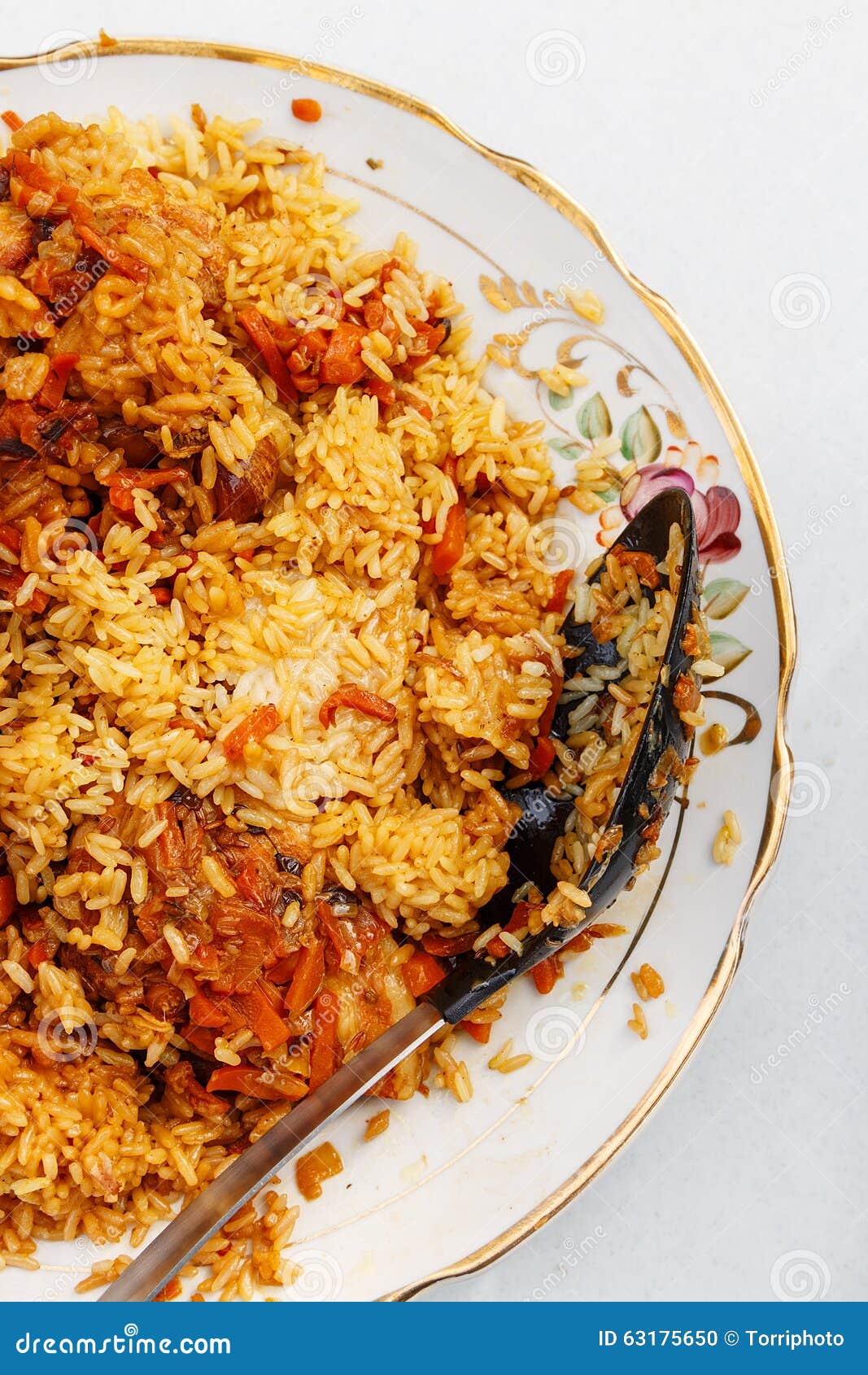 Pilaf stock foto. Image of gekookt, indisch, schotel 63175650