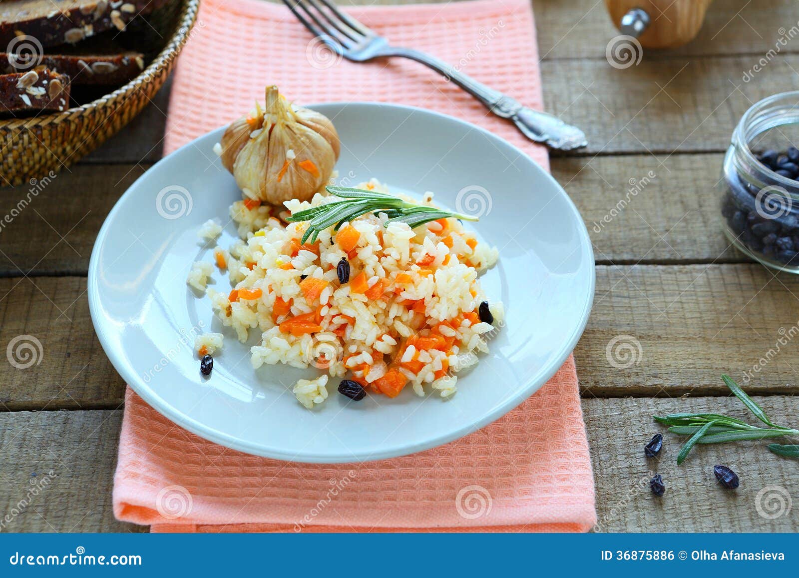 Pilaf with Carrots and Spices Stock Photo Image of herb, meal 36875886