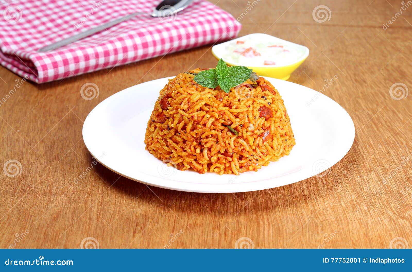 Pilaf Indiano Del Riso Dell'alimento Immagine Stock Immagine di