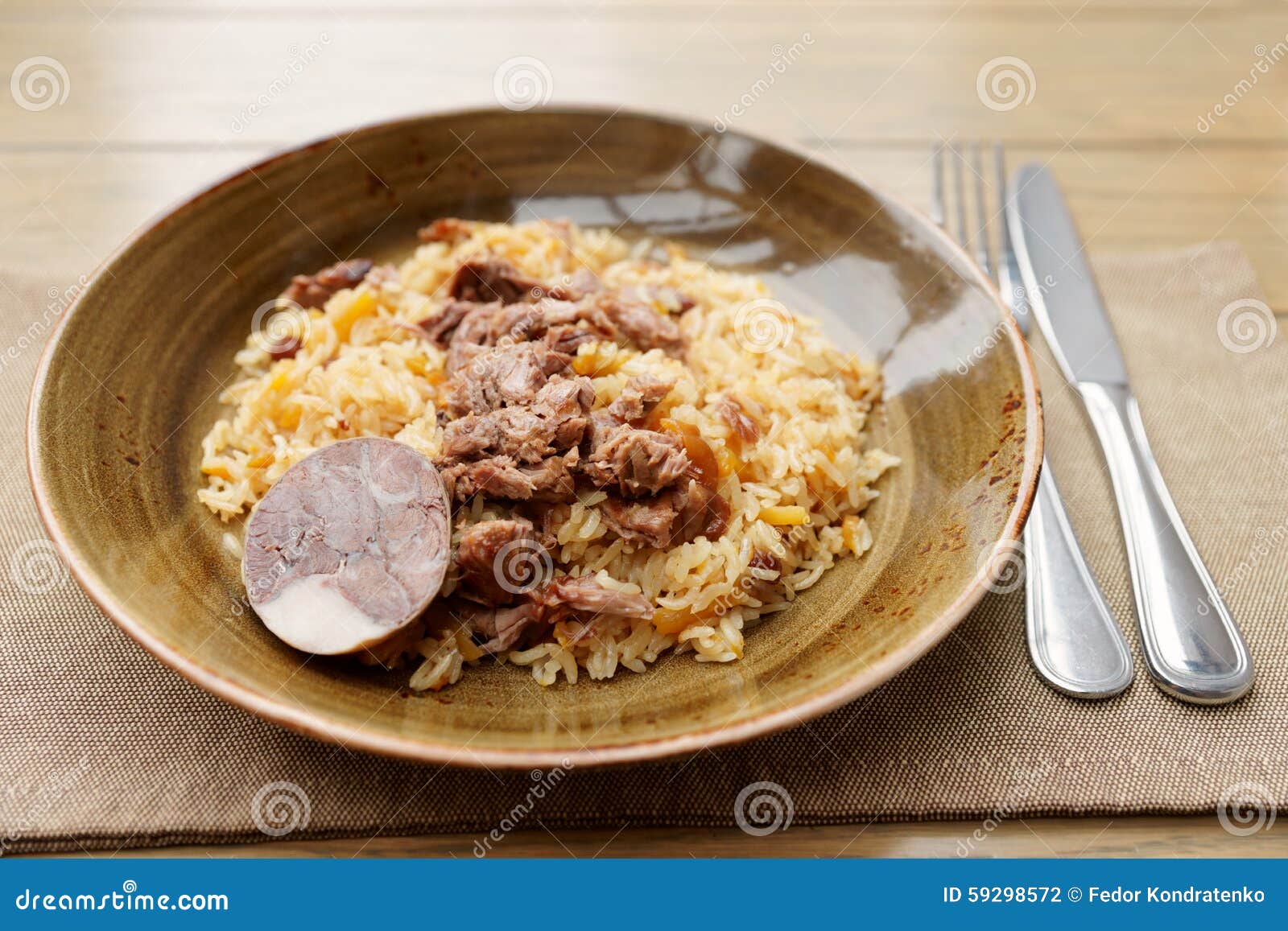 Pilaf, Traditional Dish of the Middle East Stock Photo Image of spice