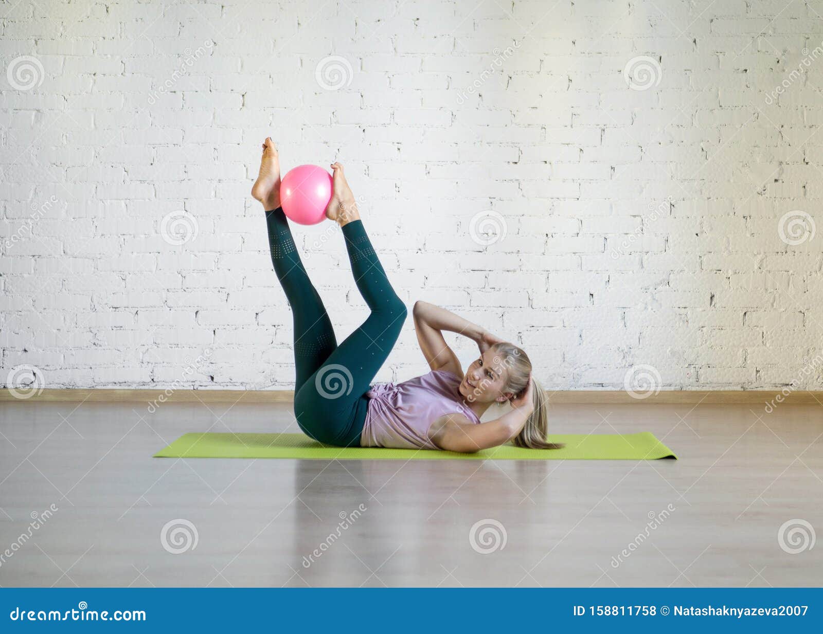 yoga with small ball