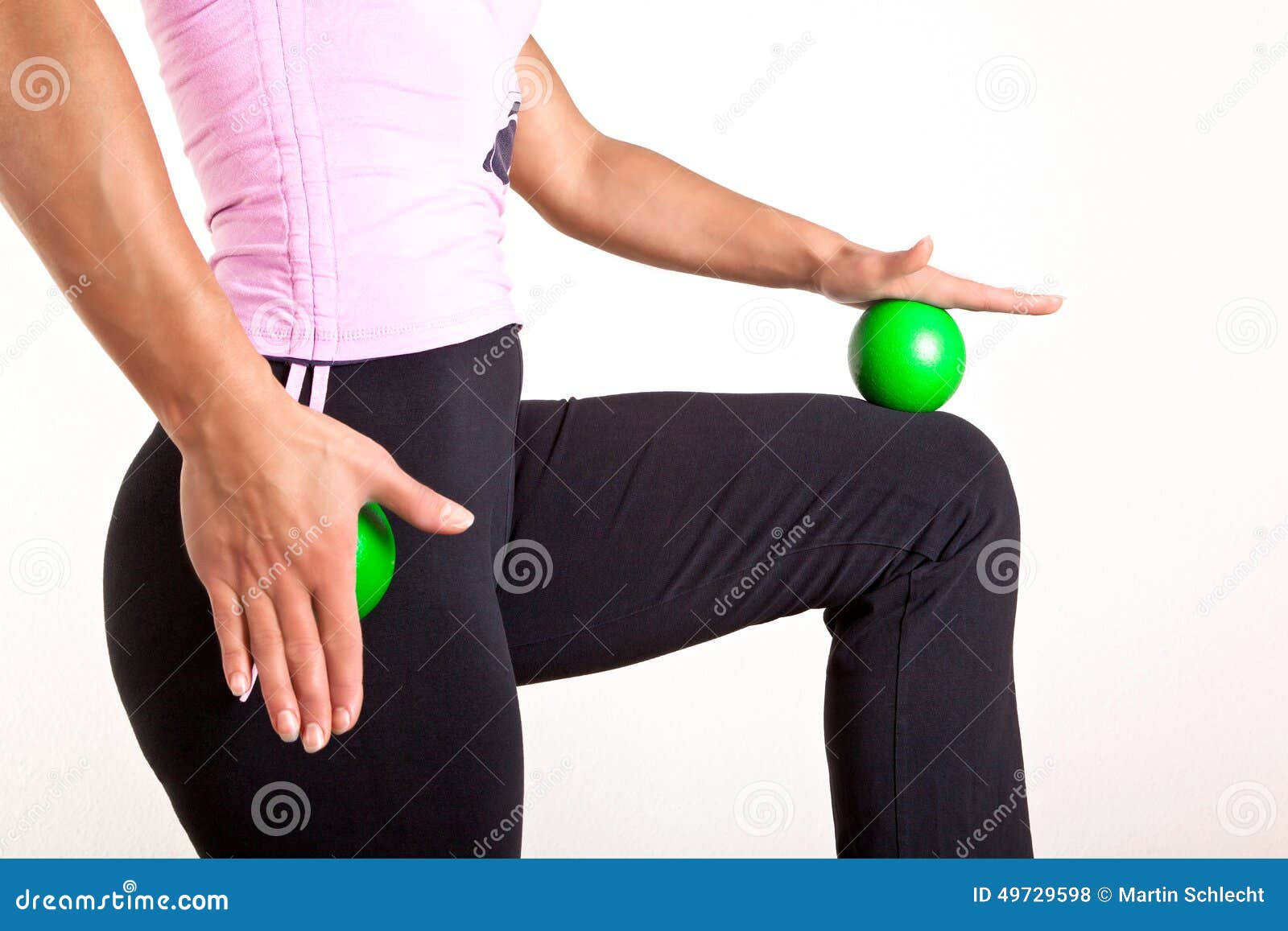 Young Woman Practicing Pilates Pose Holding Softball in Hands in Training  Area Stock Image - Image of active, fullbodied: 305703093