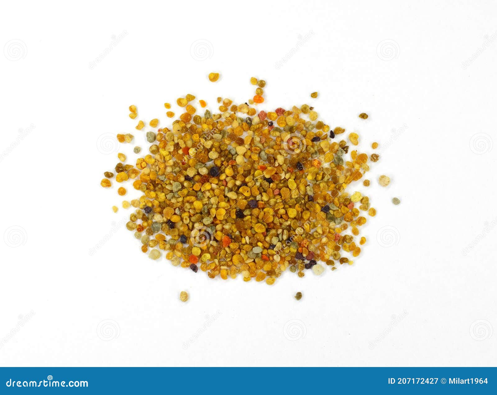 Pile of Bee Pollen Isolated. Stock Image Image of food, garden 207172427