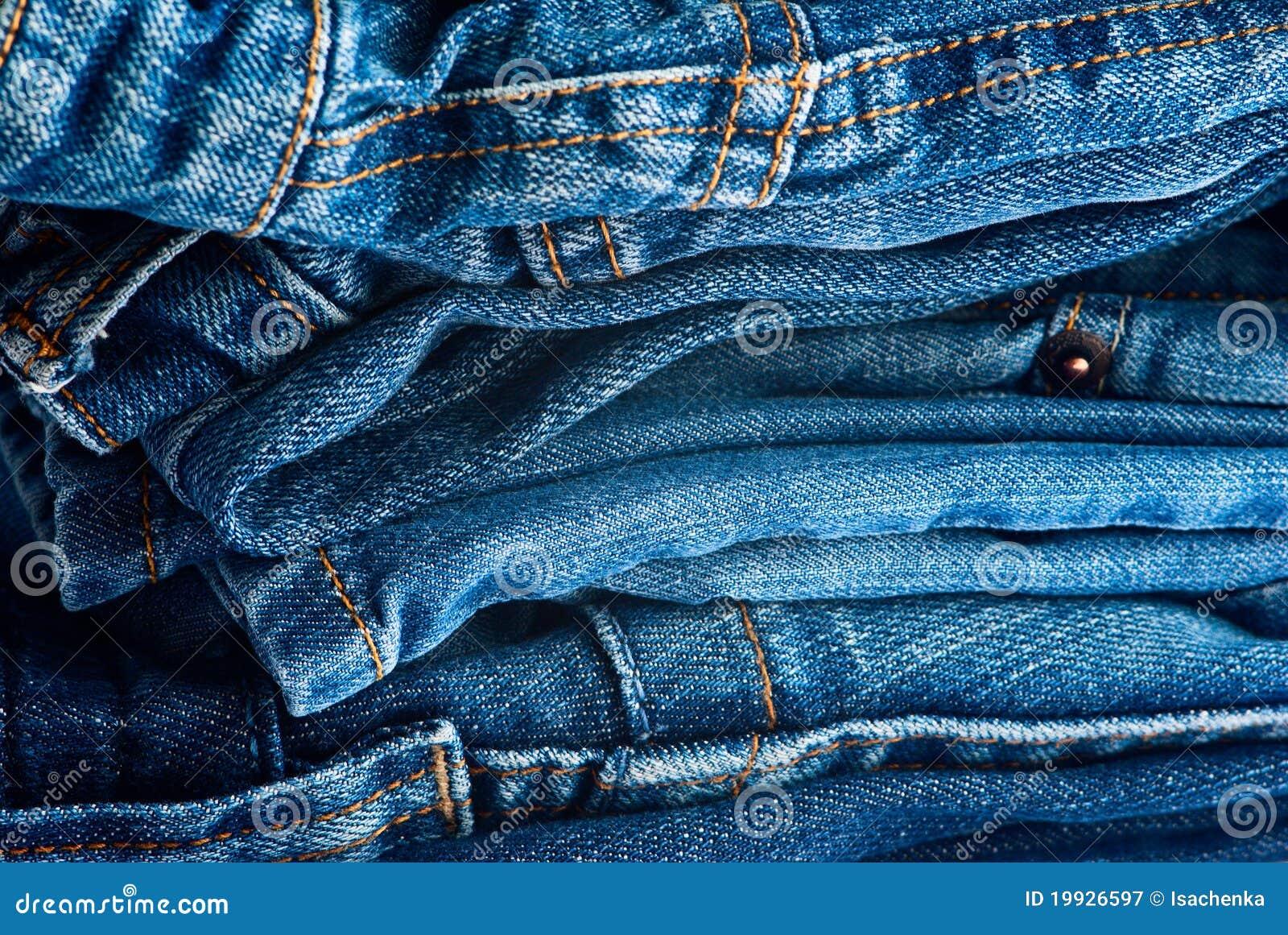 Pile Of Blue Jeans Royalty Free Stock Photography - Image: 19926597