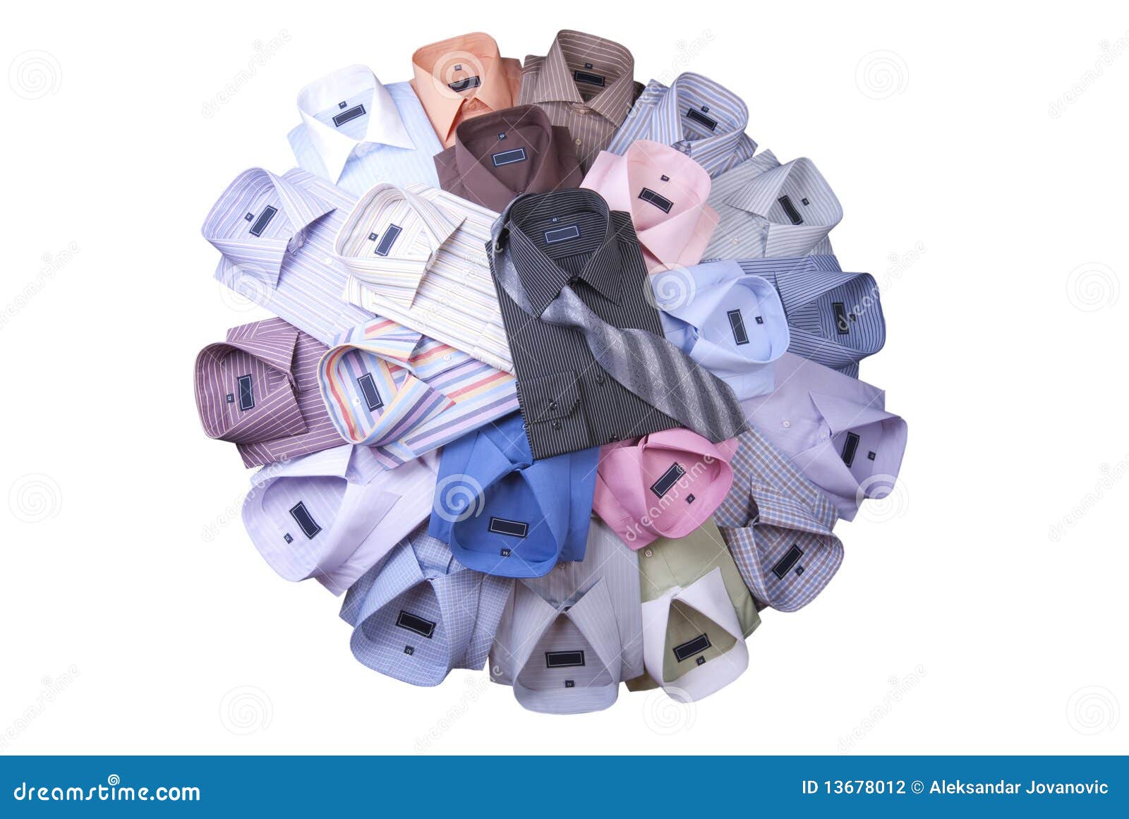 A Pile of Brand New Men Shirts Stock ...