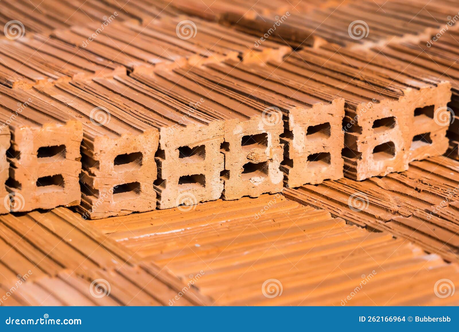 Pile of Bricks for Construction , Group of Bricks Square Construction