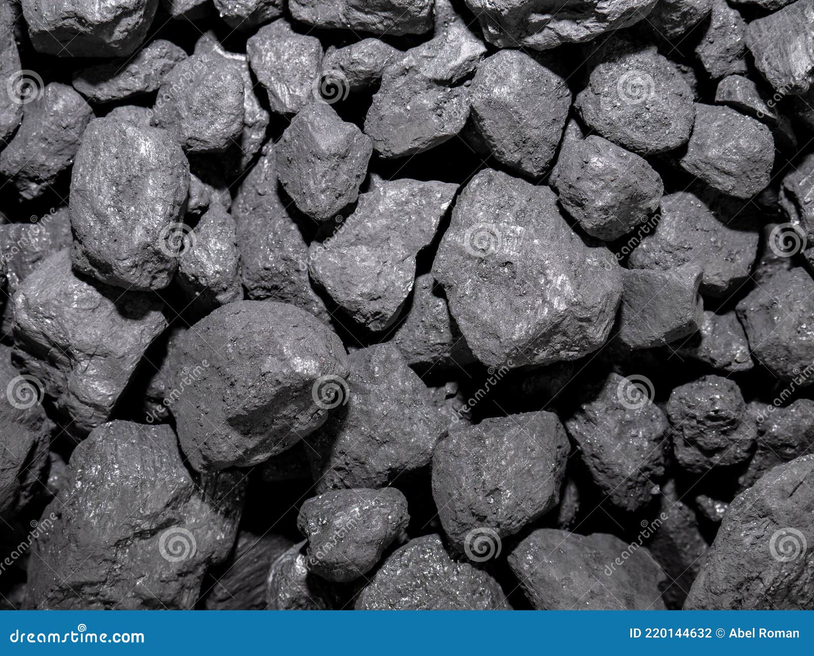 a pile of carbon stones piled up for later combustion, forming an energetic background of this precious mineral