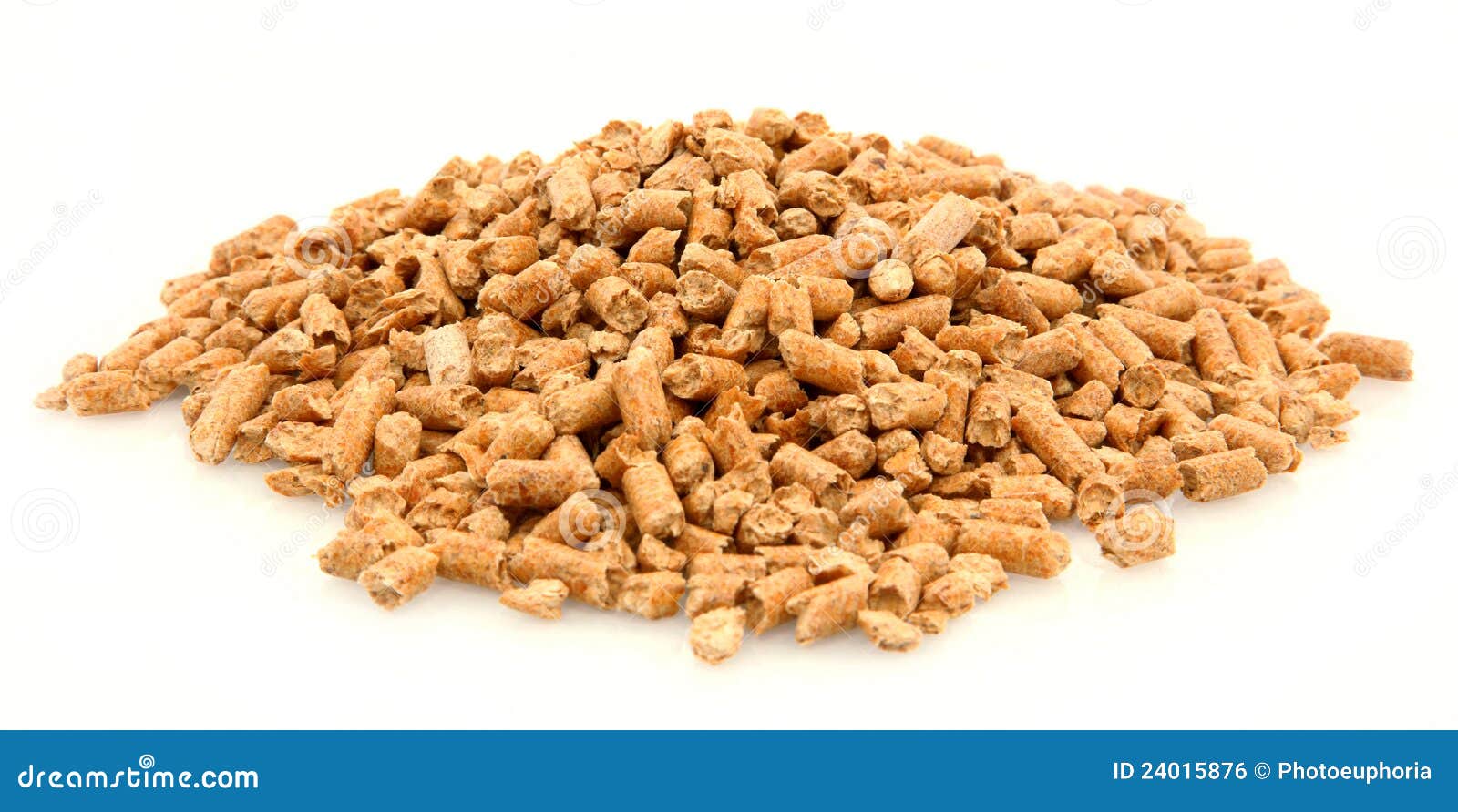 Pile of Cat Litter on White Background Stock Photo Image of organic