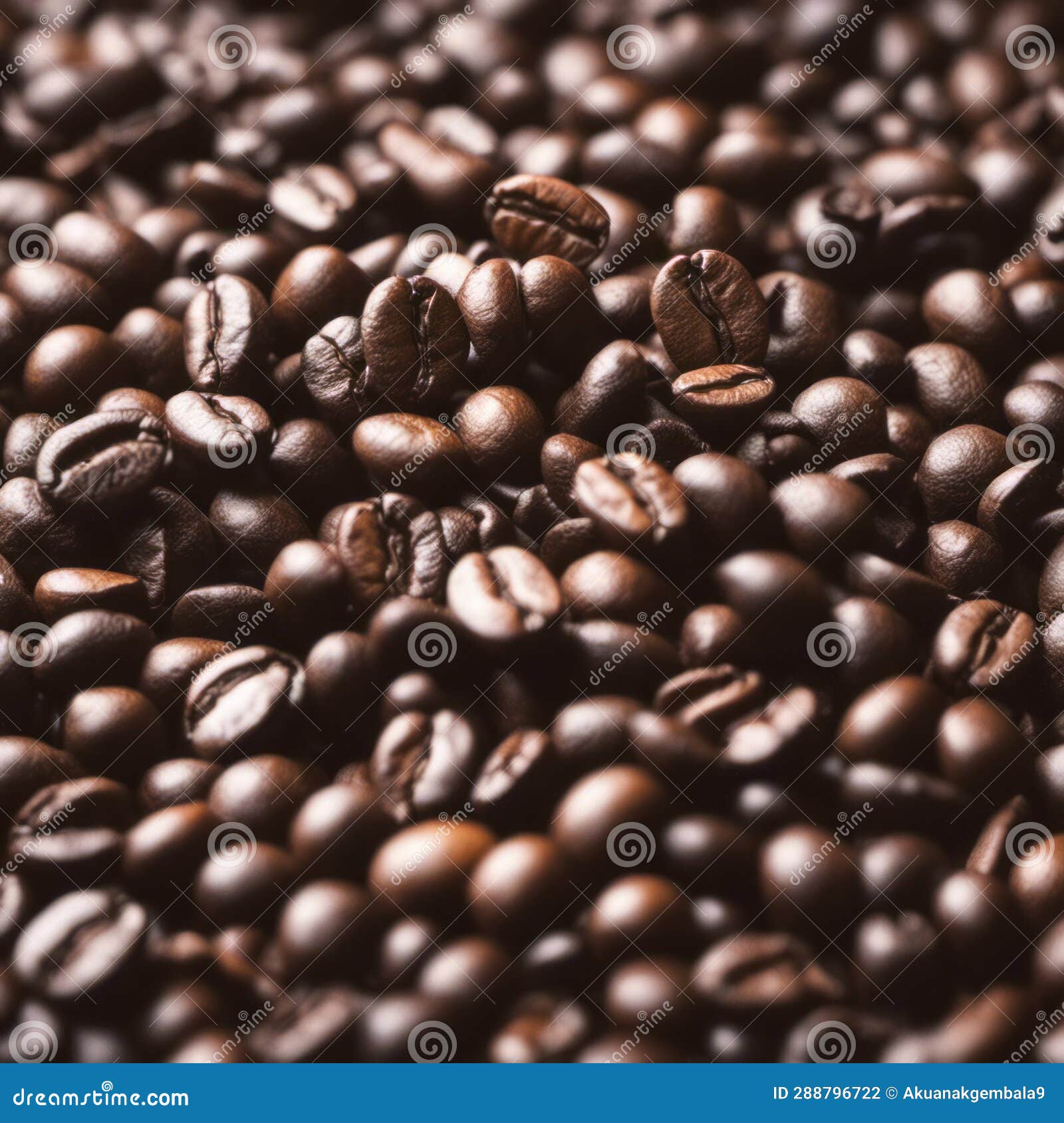 Pile of Coffee Beans Background for International Coffee Day Stock