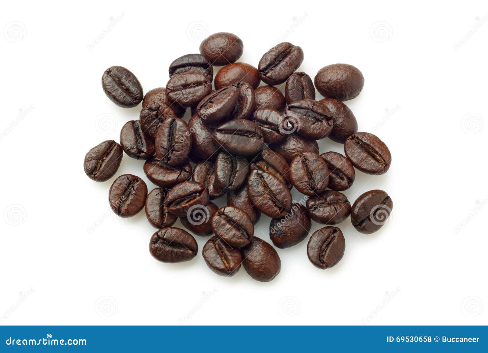 pile of coffee beans (robusta coffee)