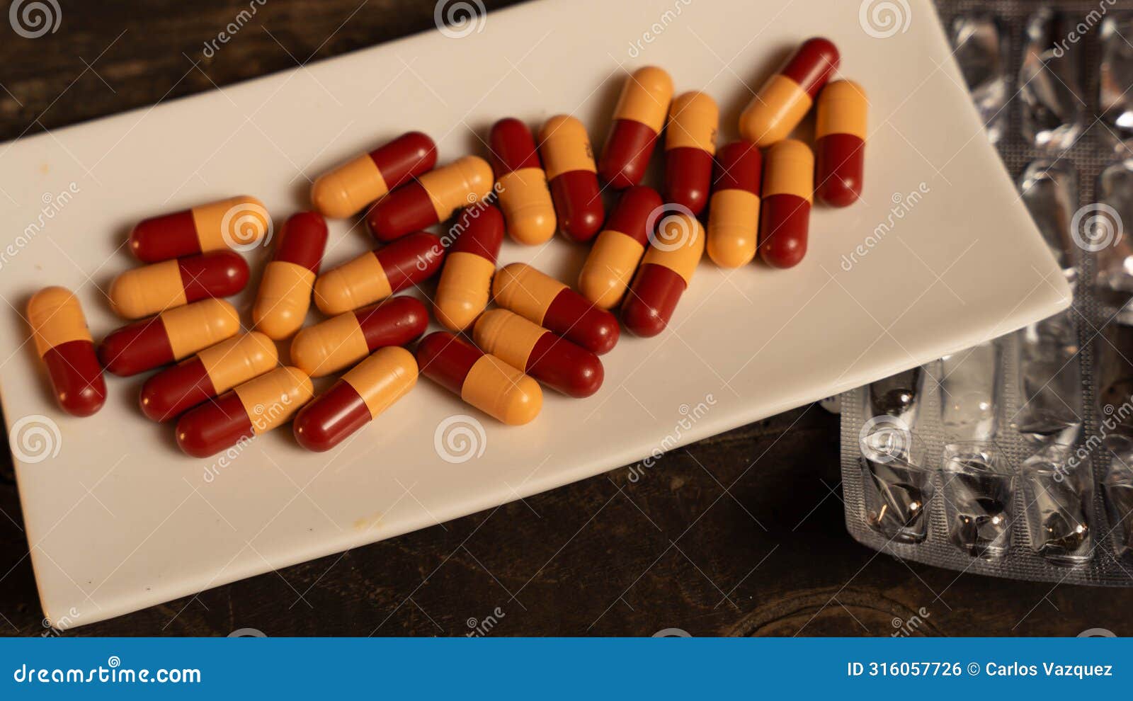 capsules in the dish