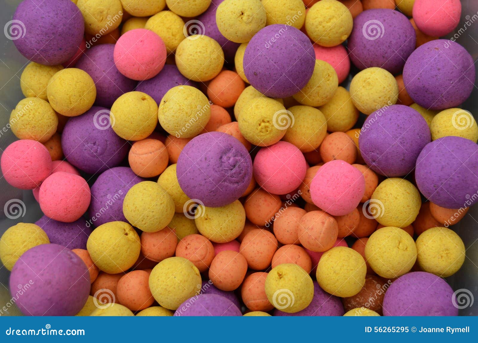 Pile of Coloured Carp Coarse Fishing Tackle Popup Bait Stock Image - Image  of boilies, floating: 56265295