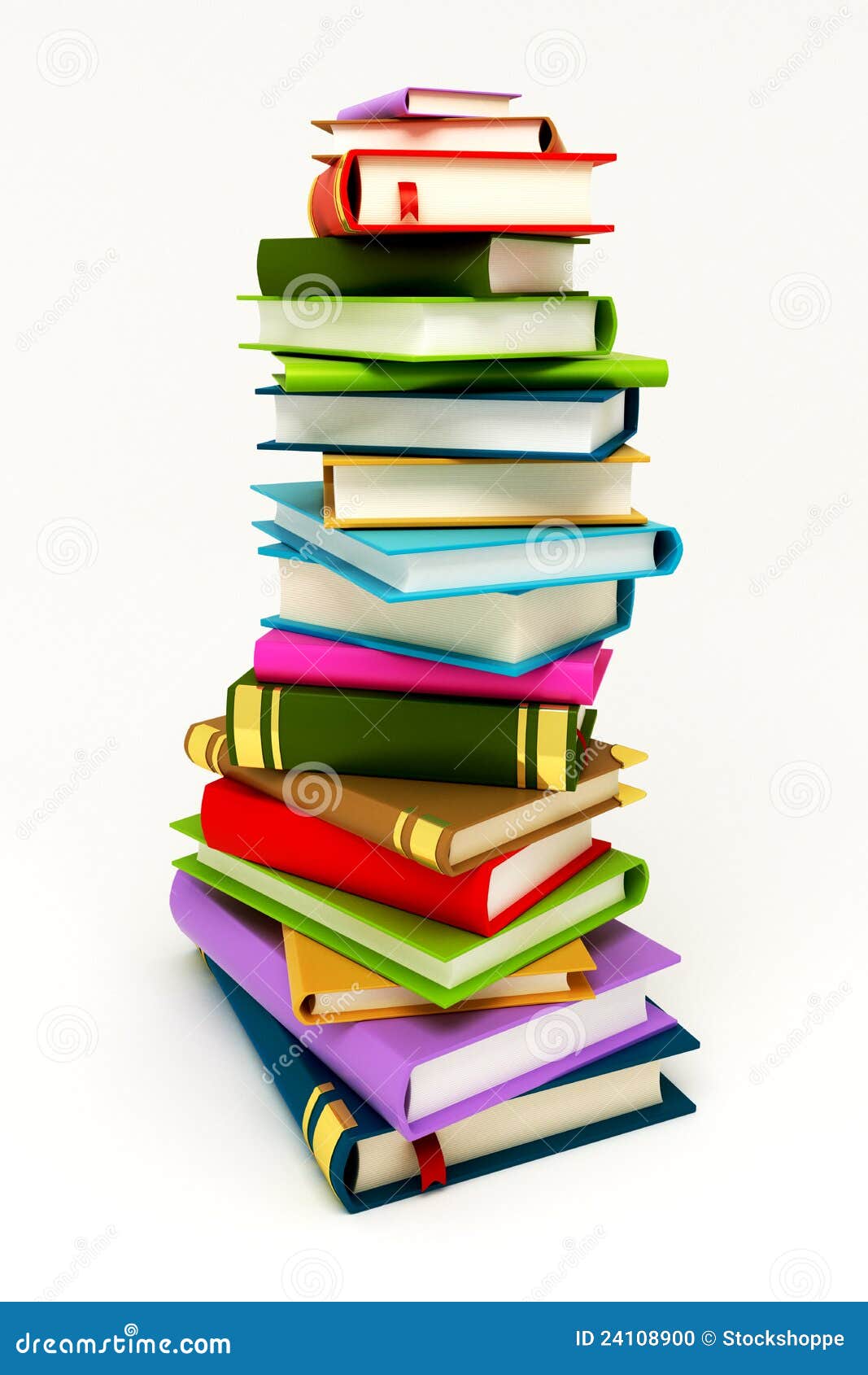 Pile de livre illustration stock. Illustration du page 24108900