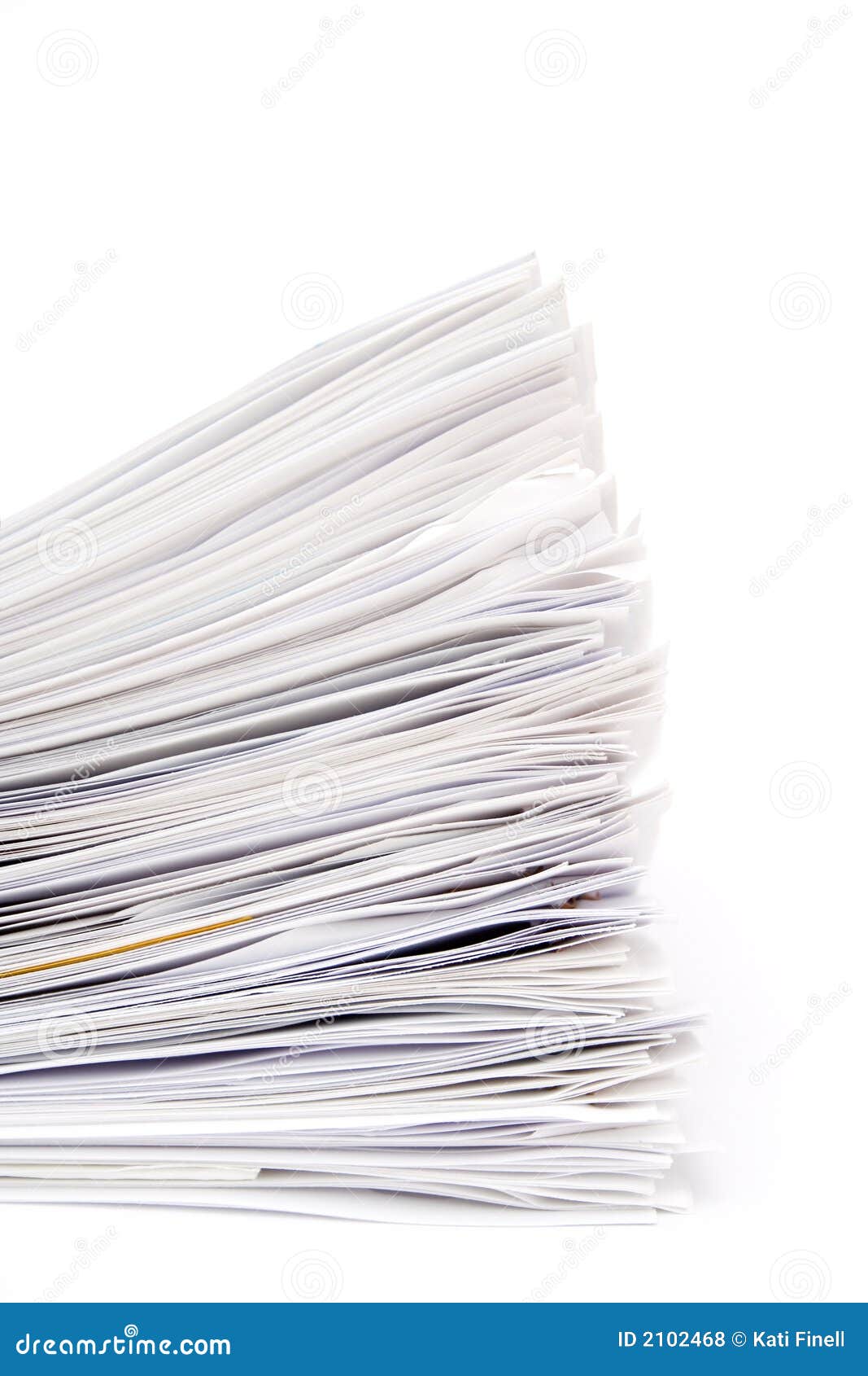 Pile de papiers photo stock. Image du écritures, documents 2102468