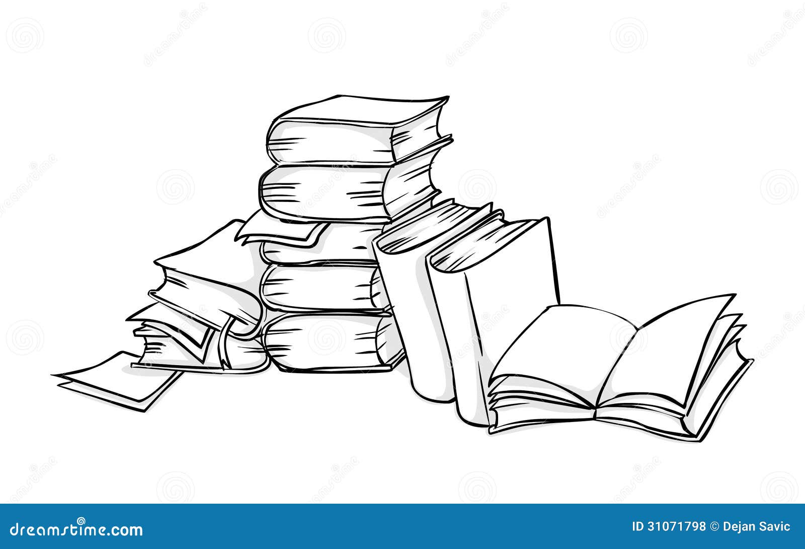 Piles De Livres De Sagesse Sur L'appareil Illustration de Vecteur -  Illustration du technologie, mobile: 275113695