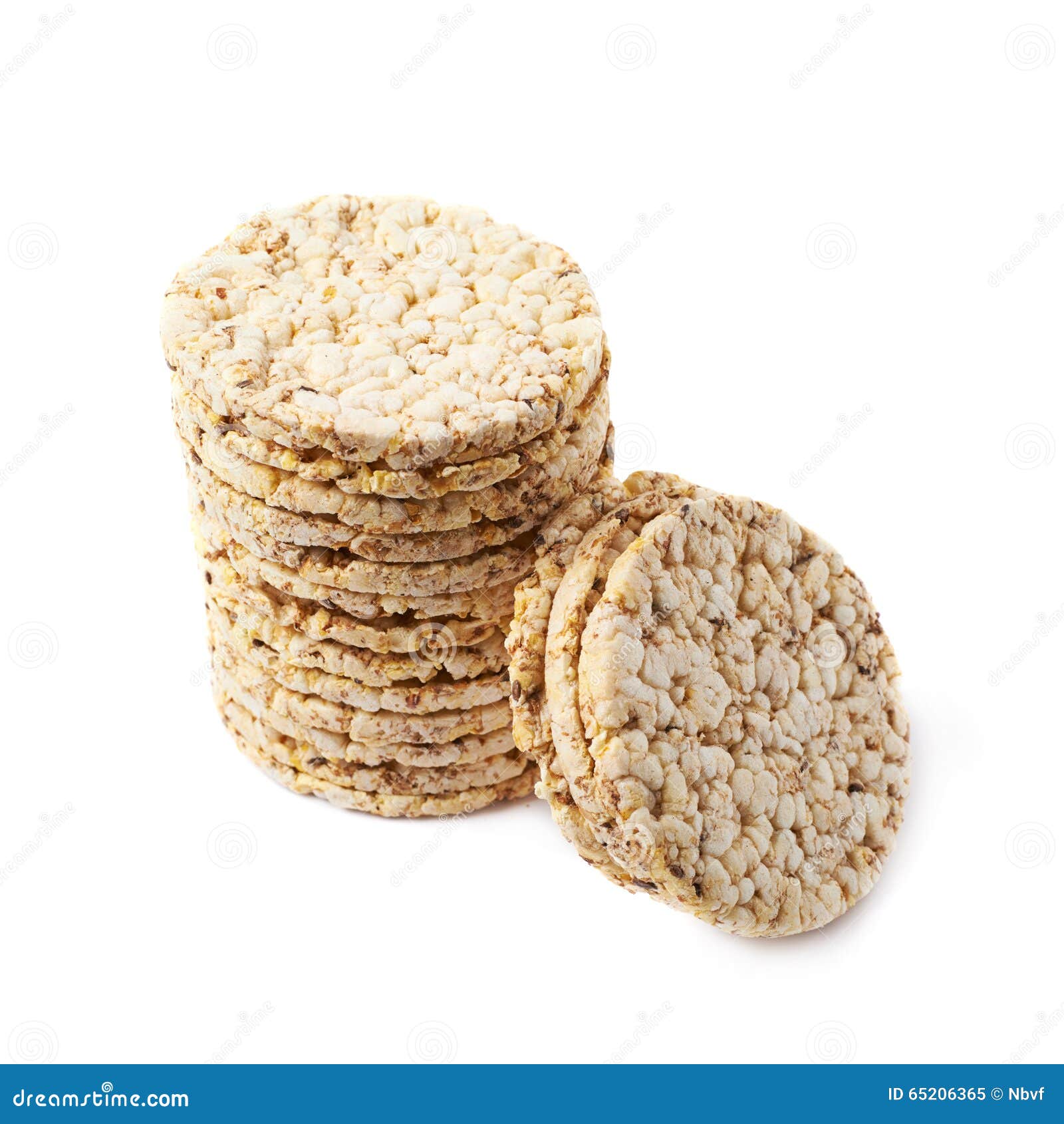 Pile Of Diet Rice Crackers Isolated Stock Image Image of lightweight