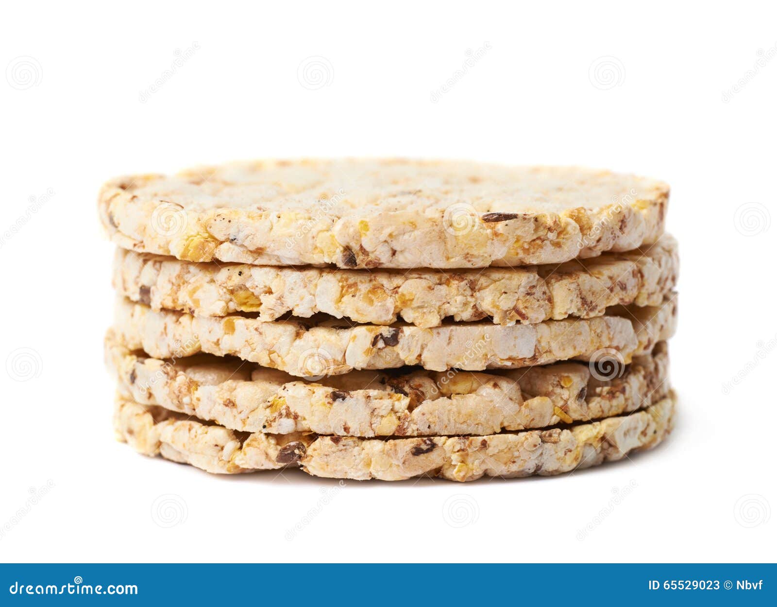 Pile of Diet Rice Crackers Isolated Stock Image Image of biscuit