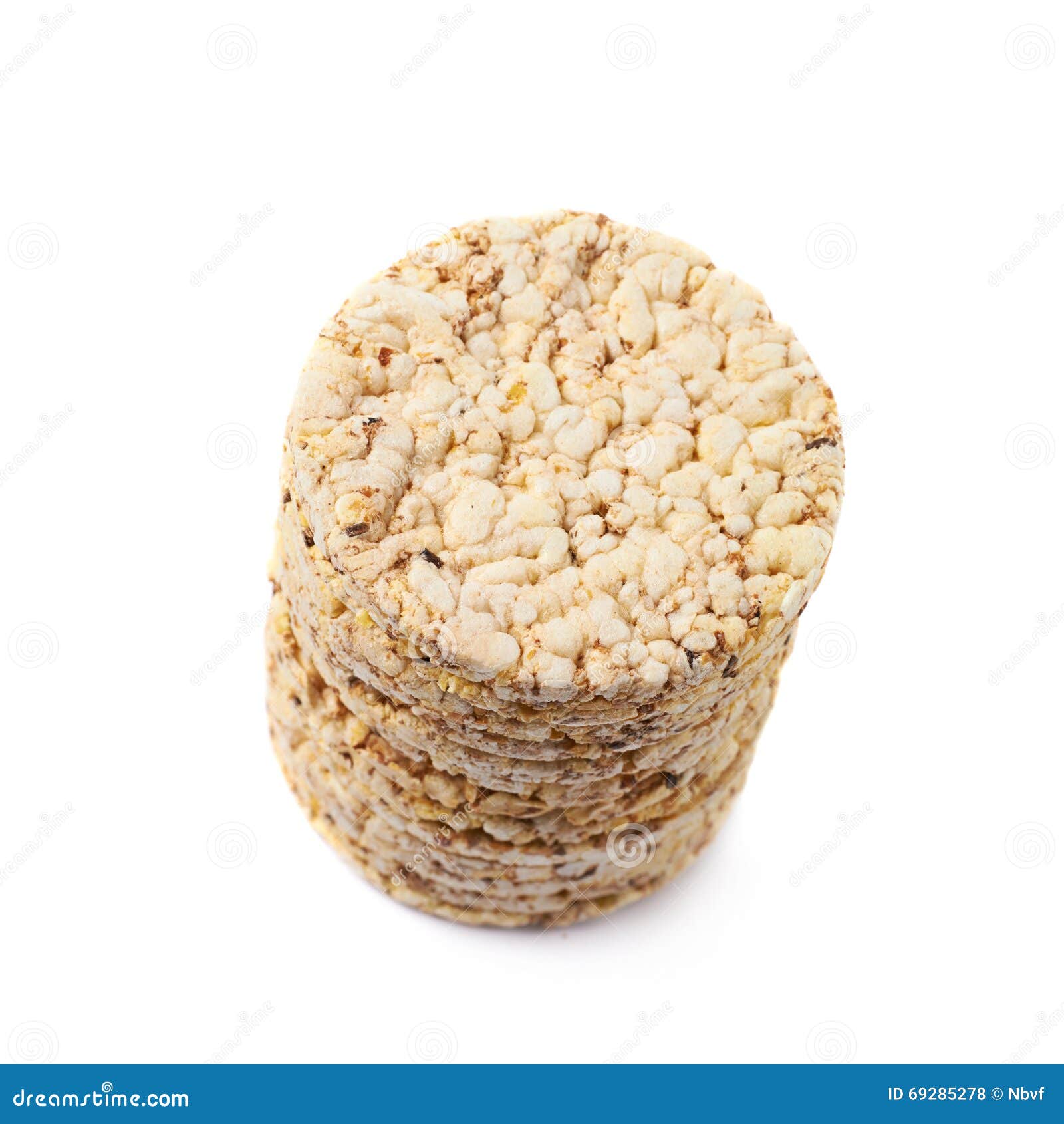 Pile of Diet Rice Crackers Isolated Stock Photo Image of circle