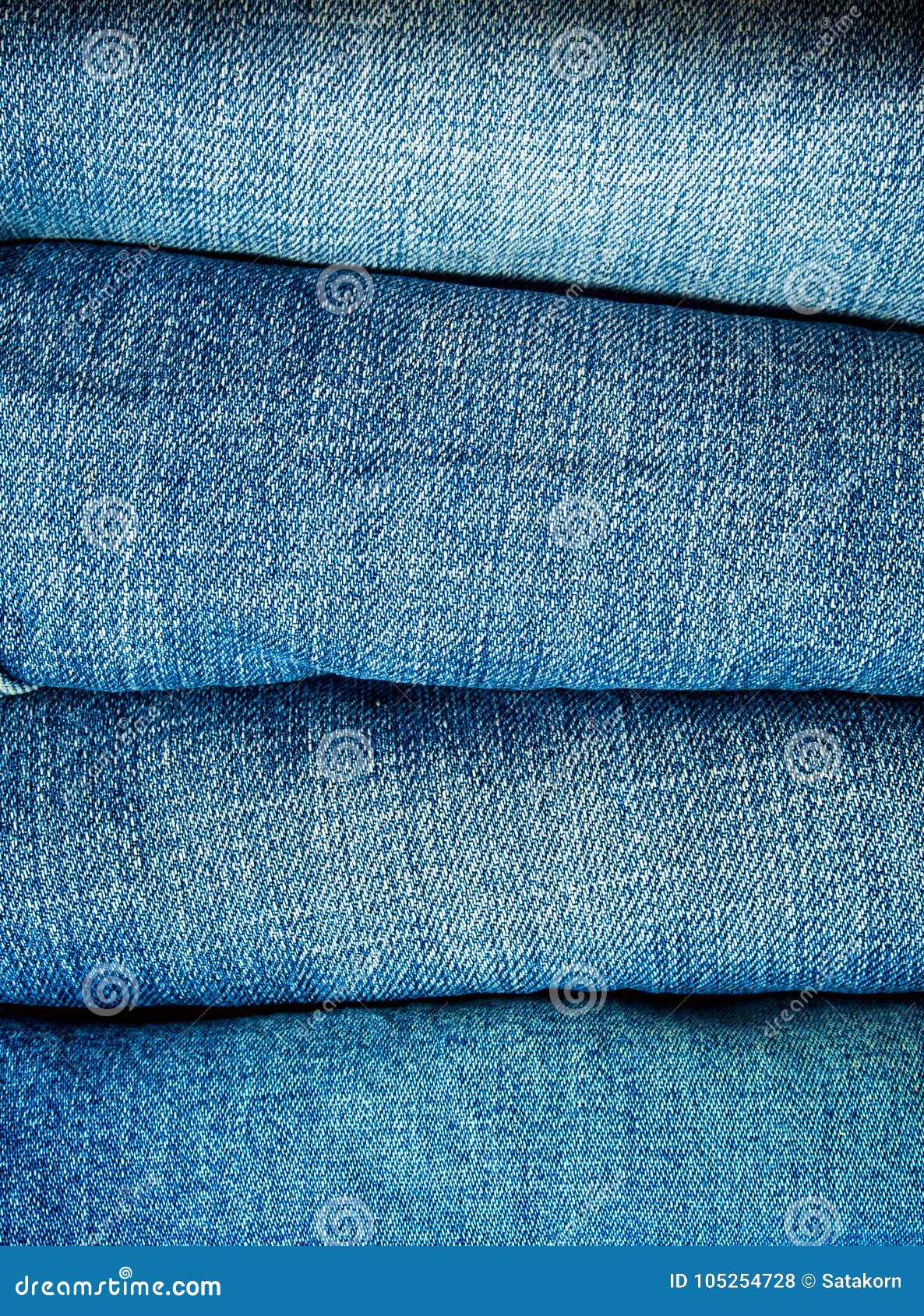 Pile of Blue Jeans, Fabric Texture Stock Photo - Image of style ...