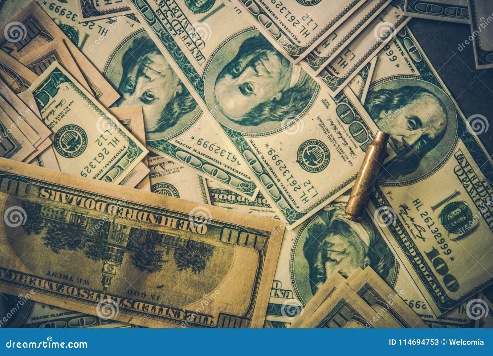 Pile of Dirty Dollars Money Stock Image Image of criminal, possession