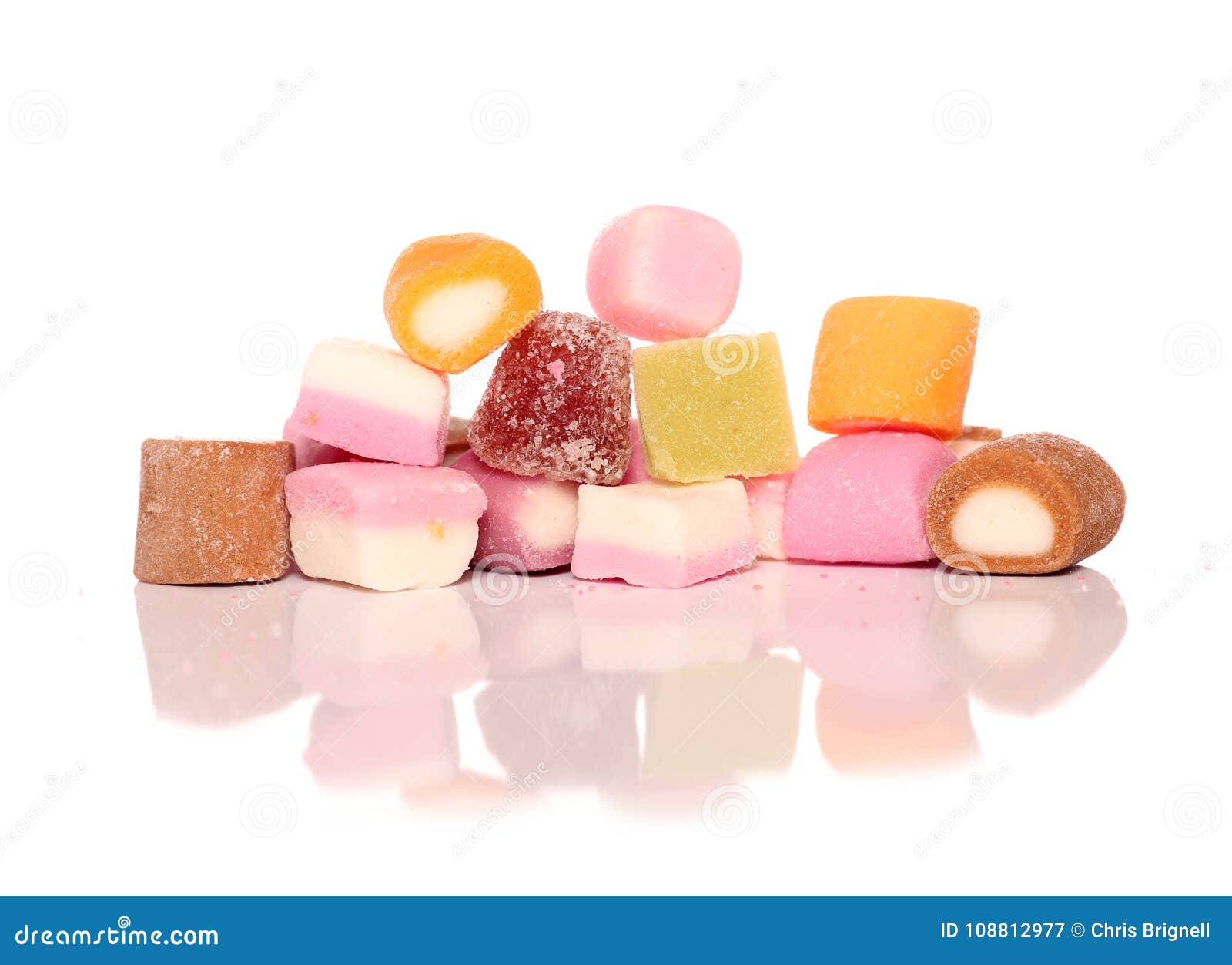 Pile of Dolly Mixture Sweets Stock Image Image of random, path 108812977