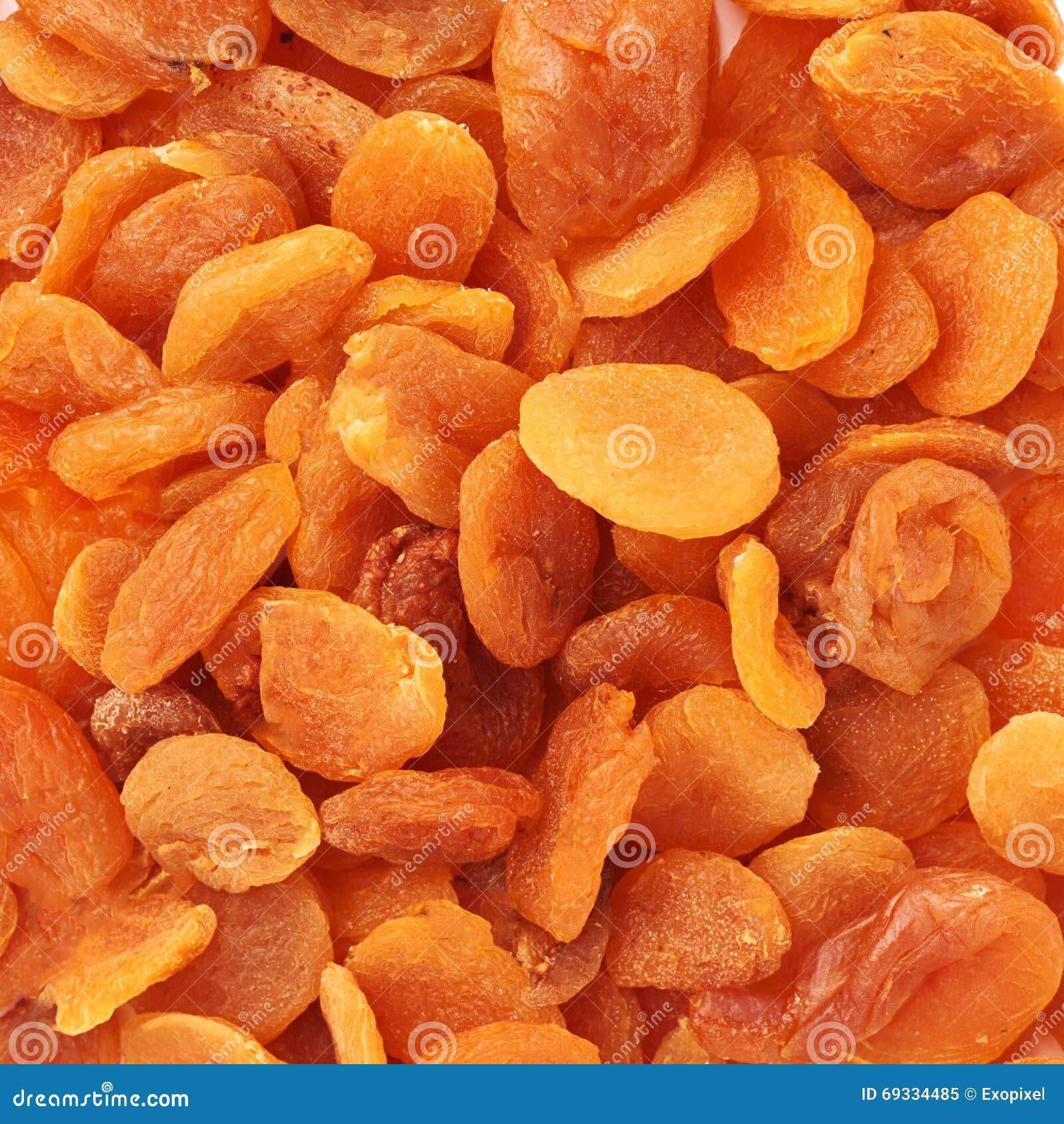 Pile of Dried Orange Apricots Texture Background Stock Image Image of