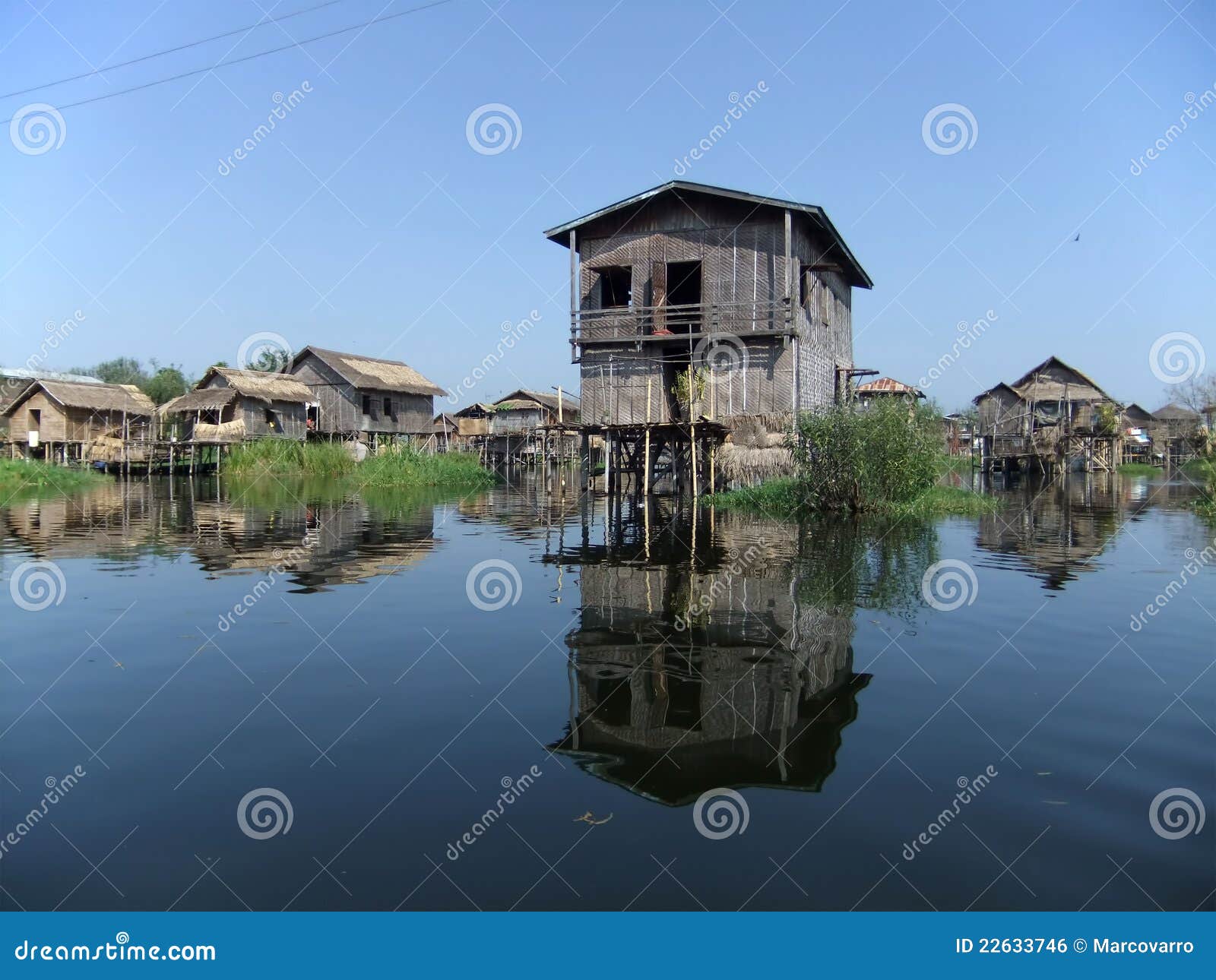 Pile dwelling stock photo. Image of natural, tropical 22633746