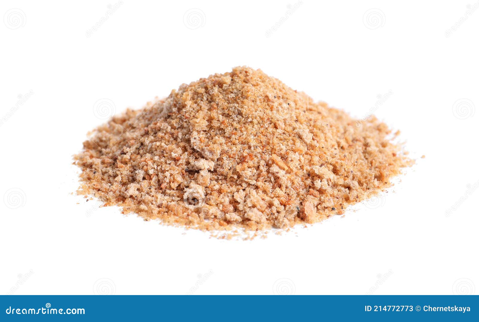 Pile of Fresh Bread Crumbs Isolated on White Stock Image Image of