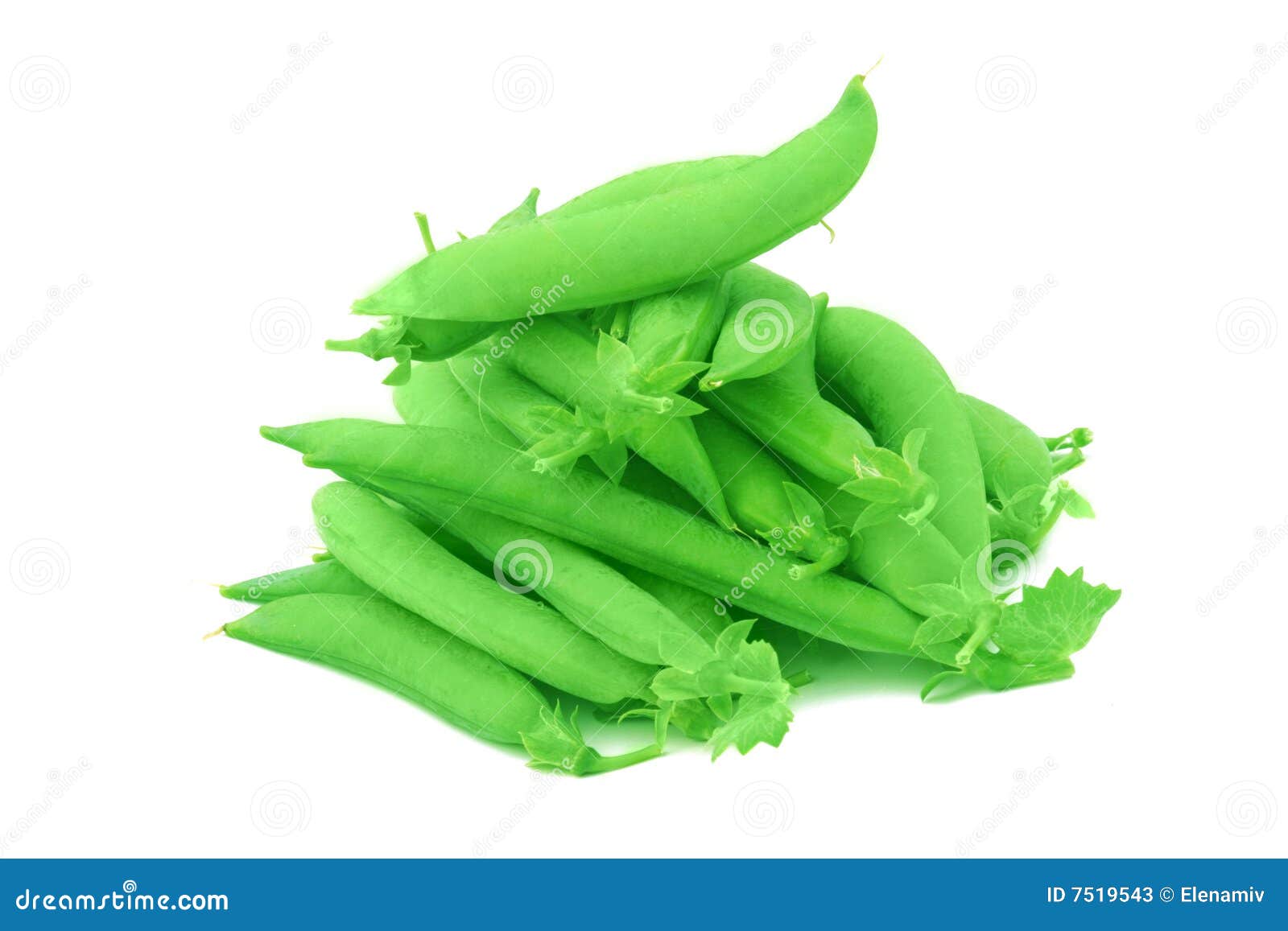 Pile of fresh green peas. stock image. Image of green 7519543