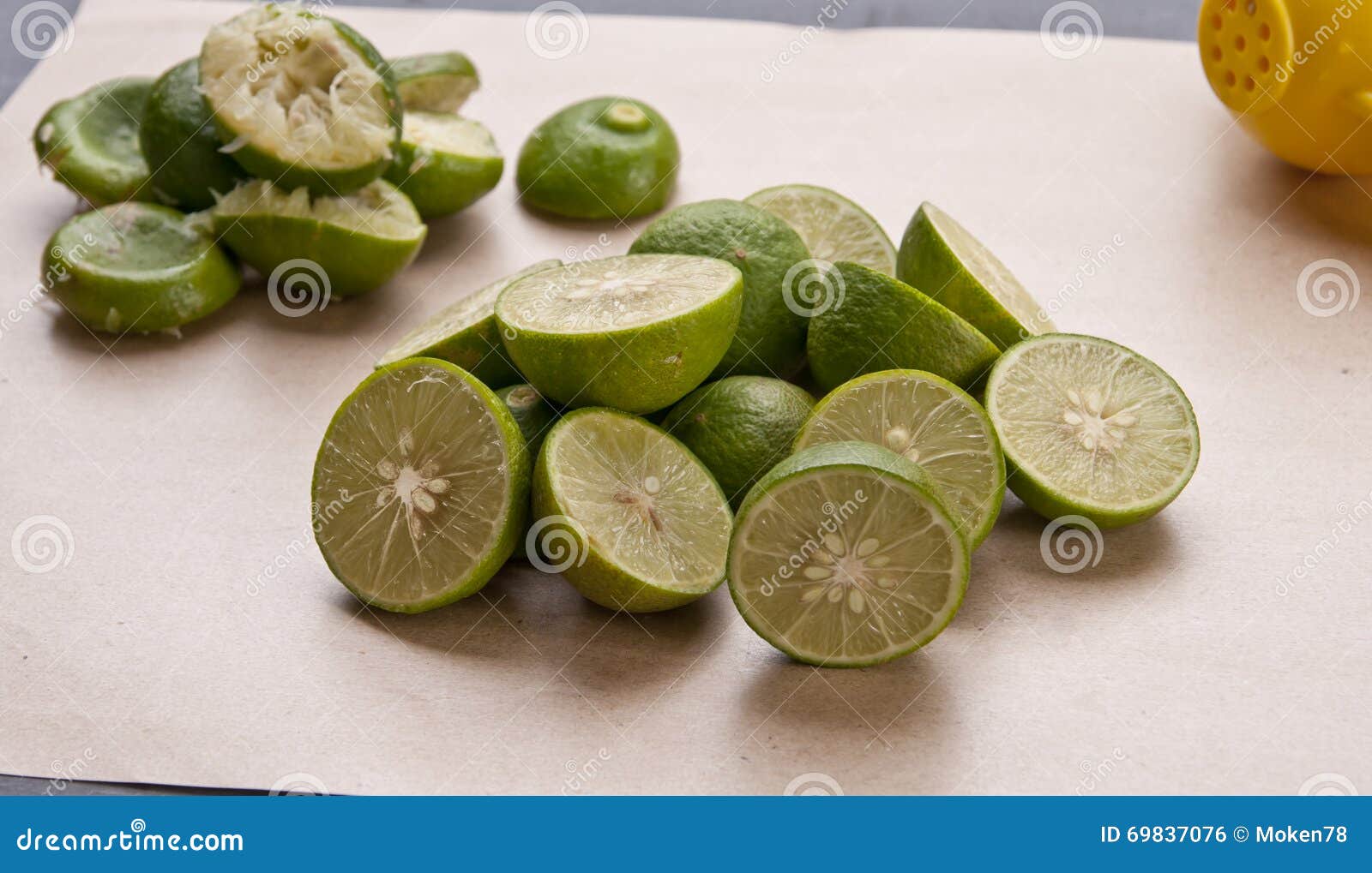 Pile of freshly cut lime stock photo. Image of natural 69837076