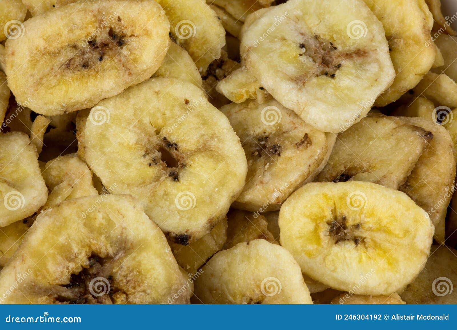 Sweetened Banana Chips Stock Photo 13648386