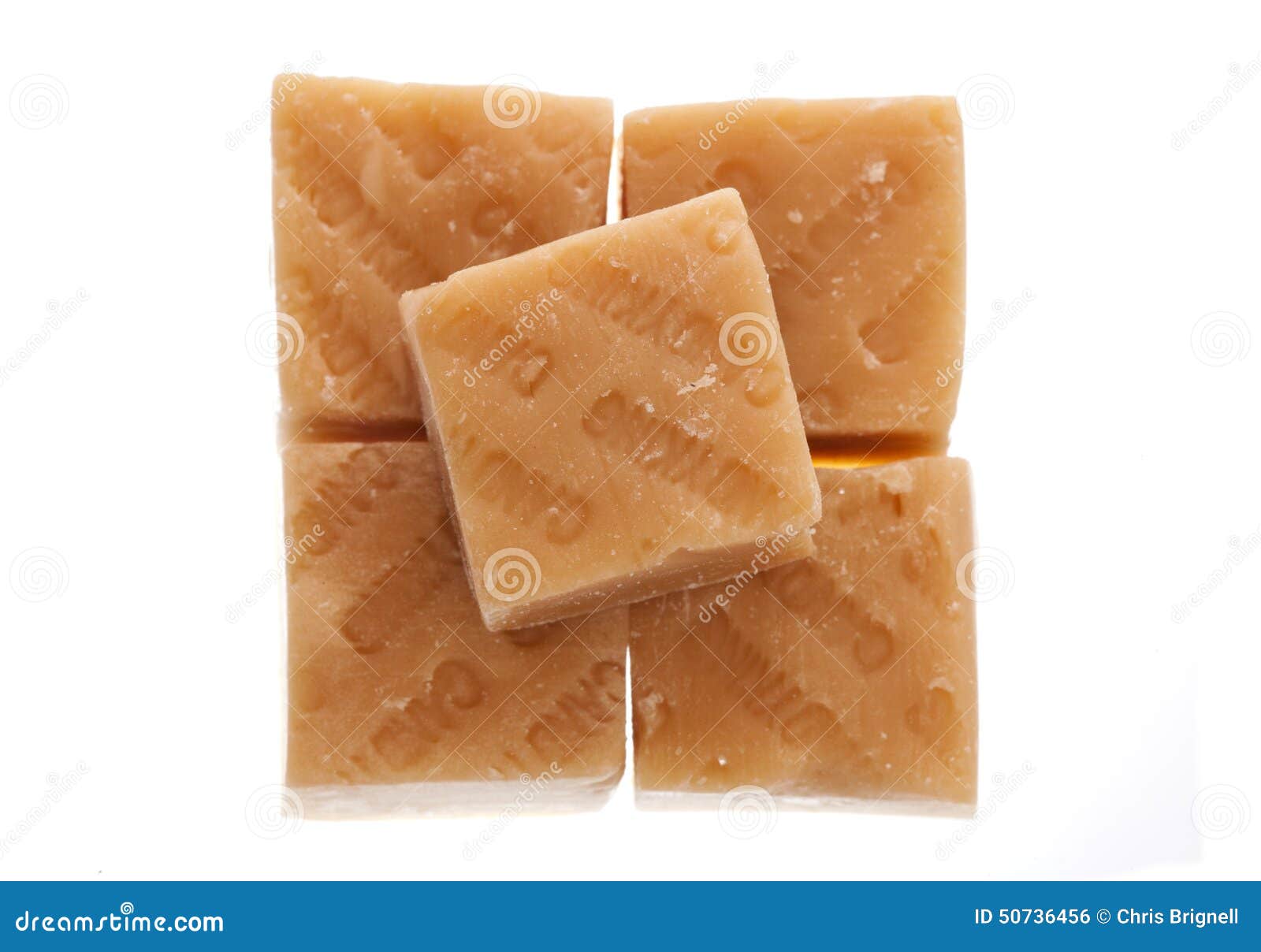 Pile of Fudge Confectionery Stock Photo Image of isolated, studio