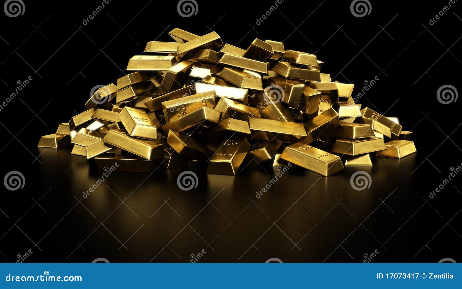Pile of gold bars stock illustration. Illustration of ingot - 17073417