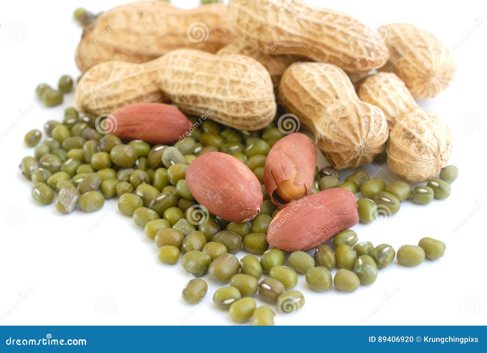 Pile of Green Bean and Peanut Stock Photo Image of green, agriculture