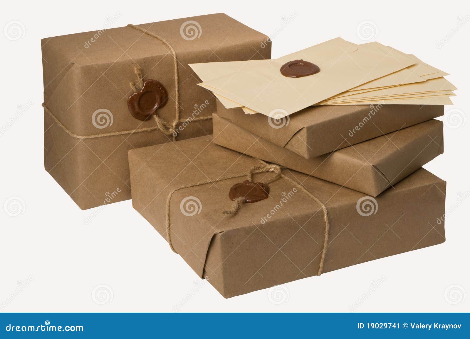Pile of mail parcels stock image. Image of carton, stack 19029741