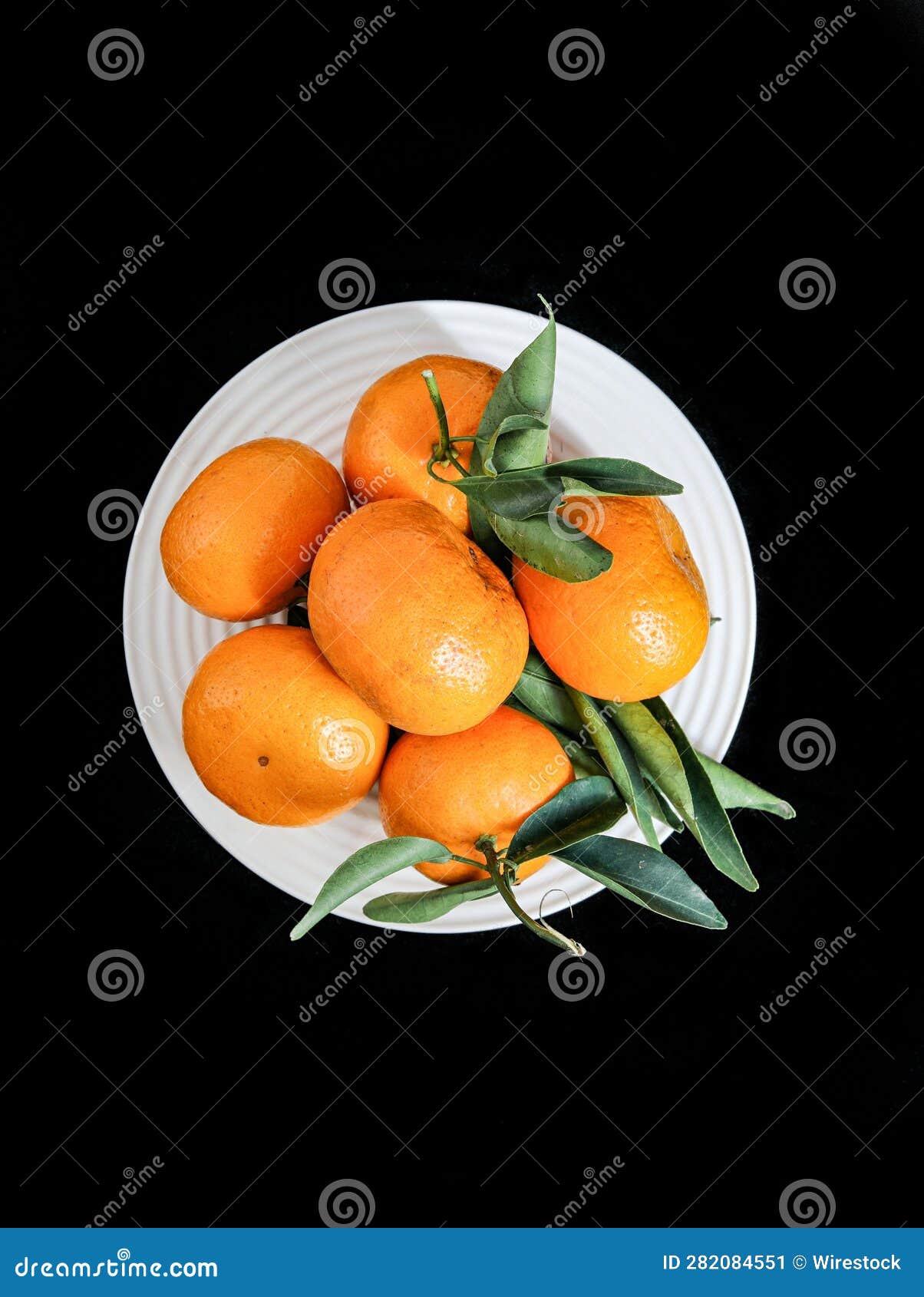 Pile of Mandarins on Black Background Stock Image Image of closeup