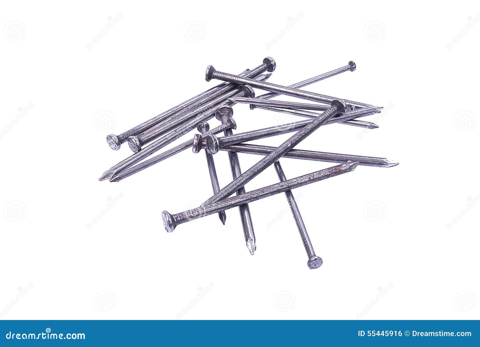 Pile of metal nails stock photo. Image of group, pile 55445916