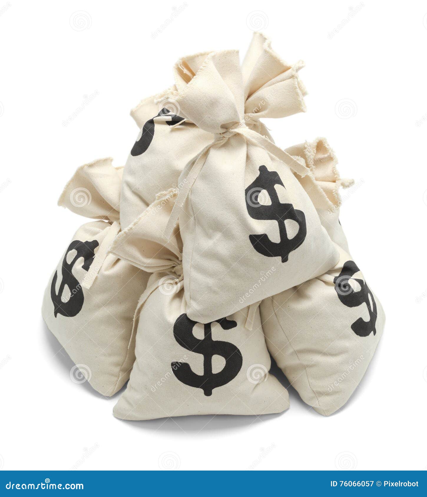 pile of money bags