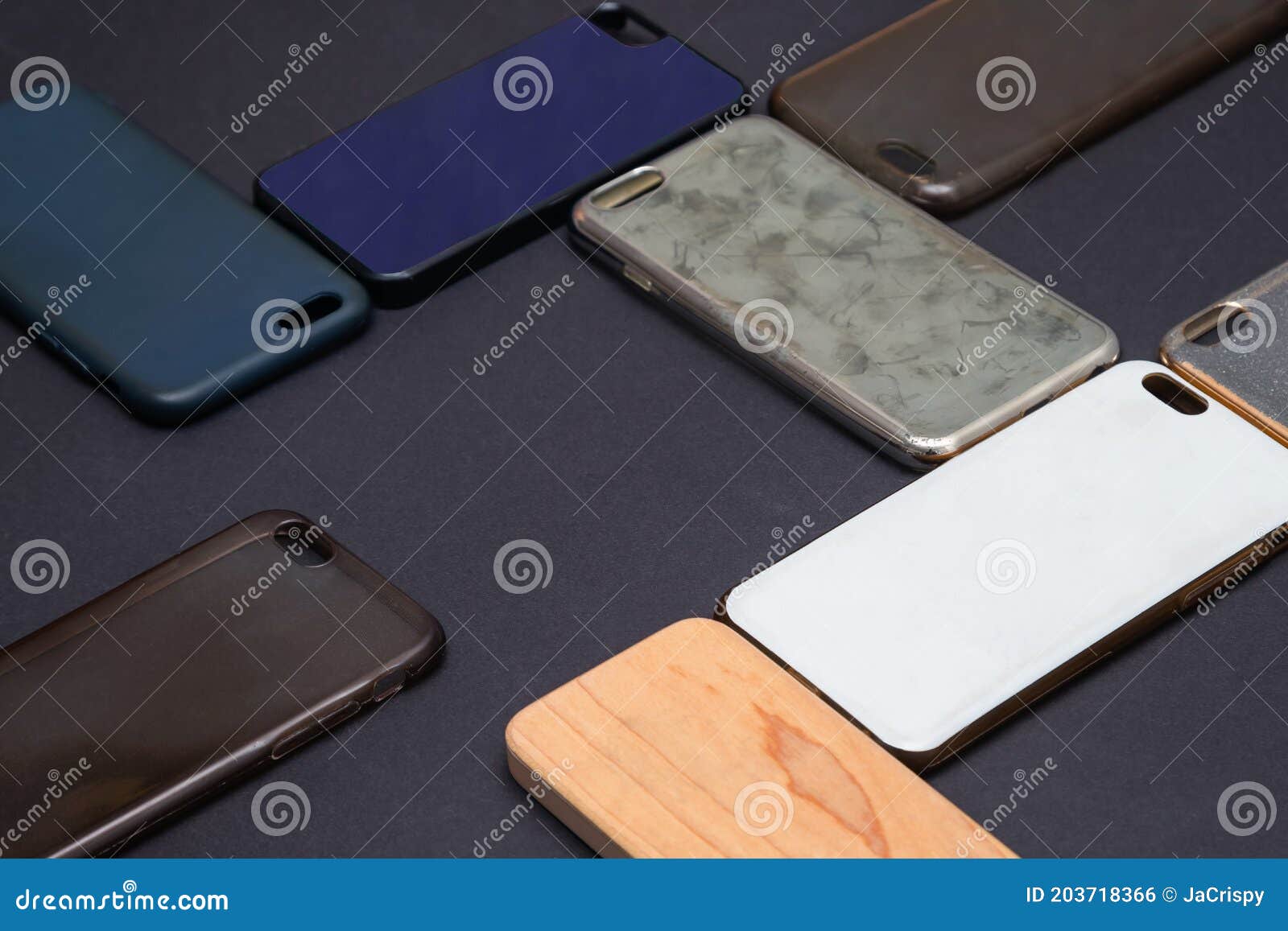 Pile of Multicolored Plastic Back Covers for Mobile Phone. Choice of