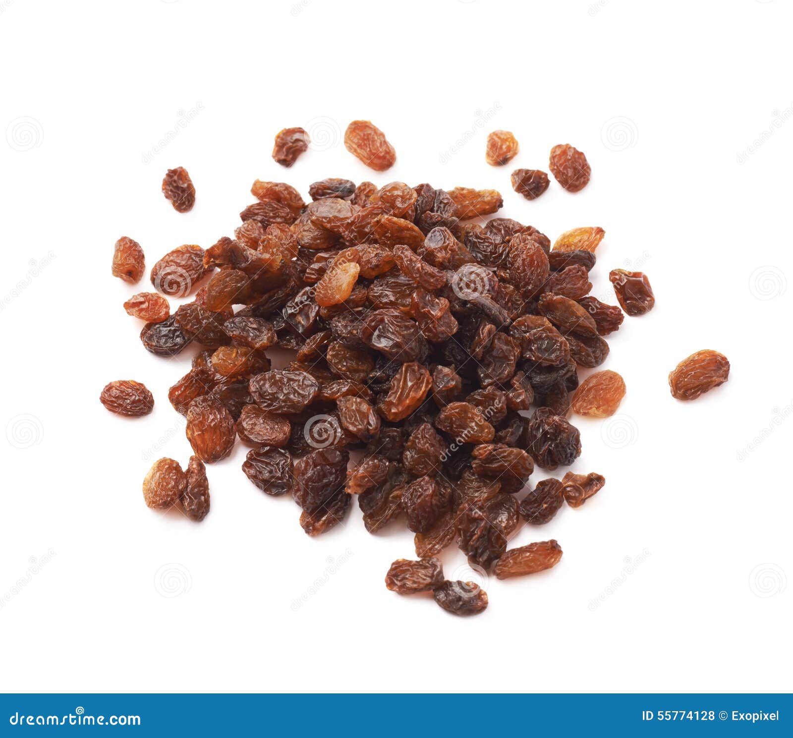 Pile of Multiple Raisins Isolated Stock Photo - Image of isolated ...