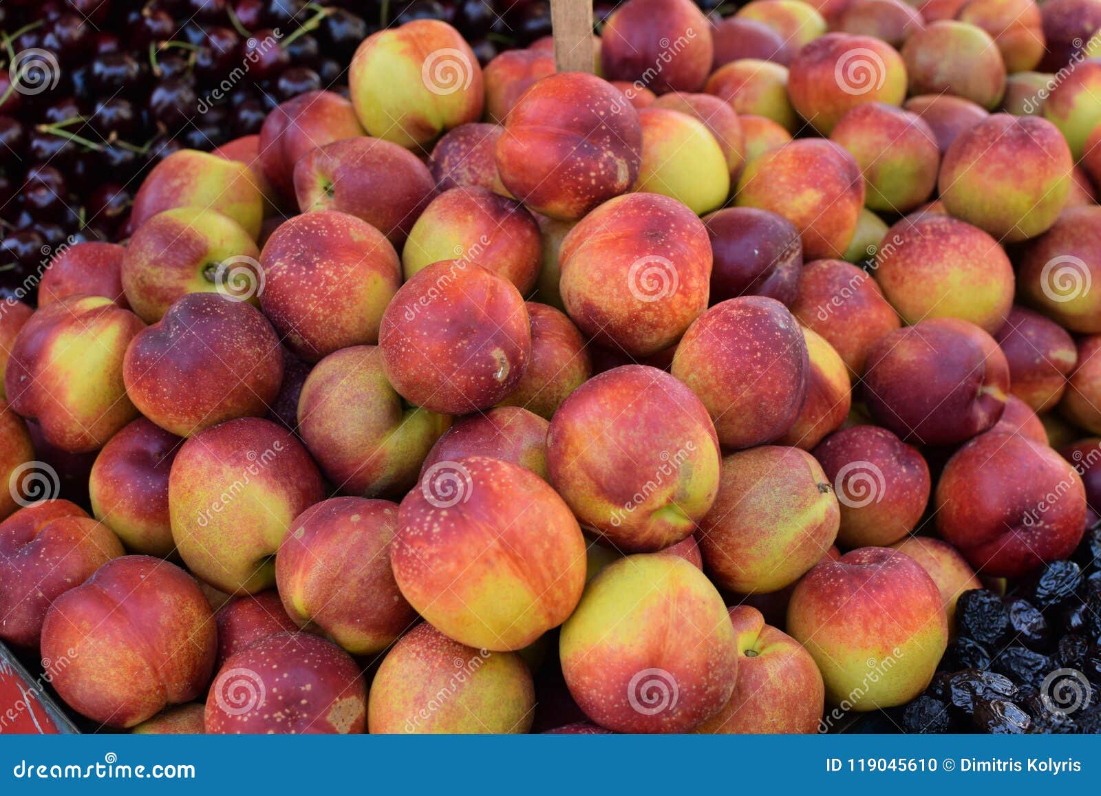 Pile of Nectarines Grocery Shop Fruit Stock Photo Image of nectarines