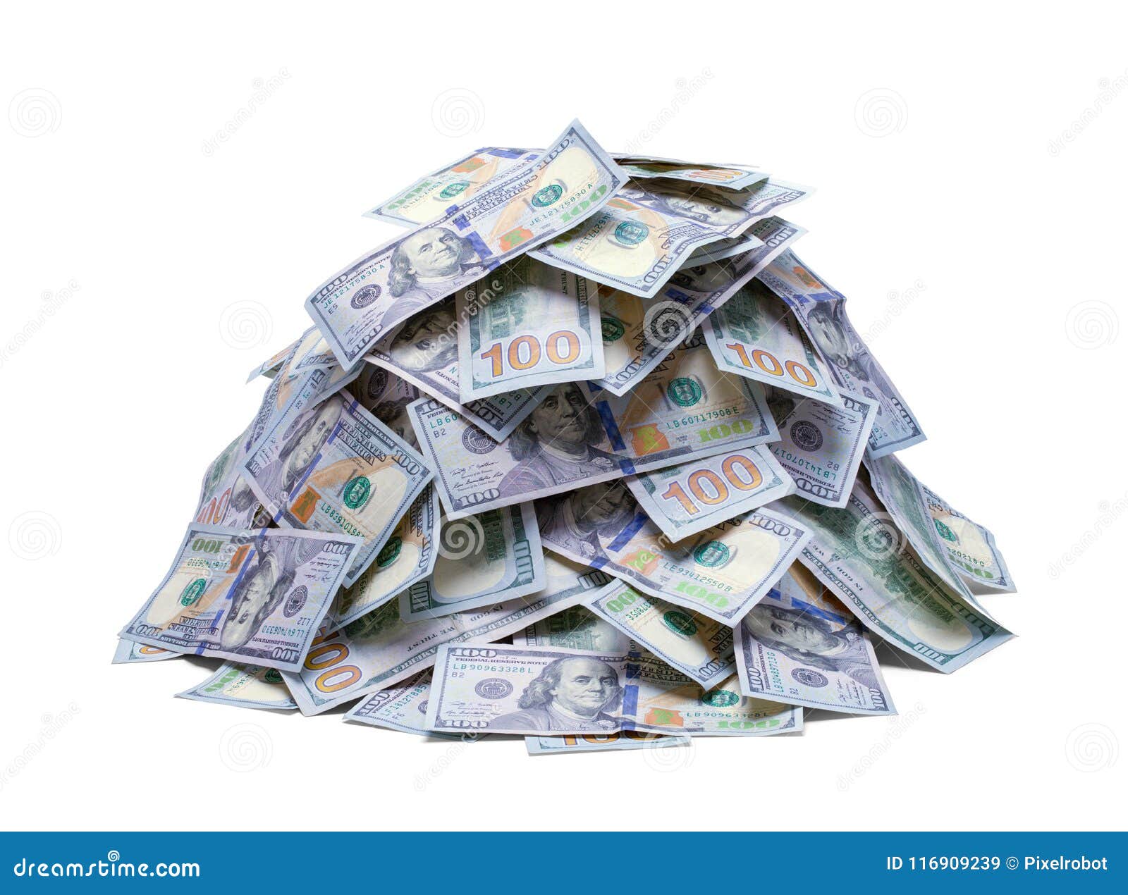 pile of new hundred dollar bills